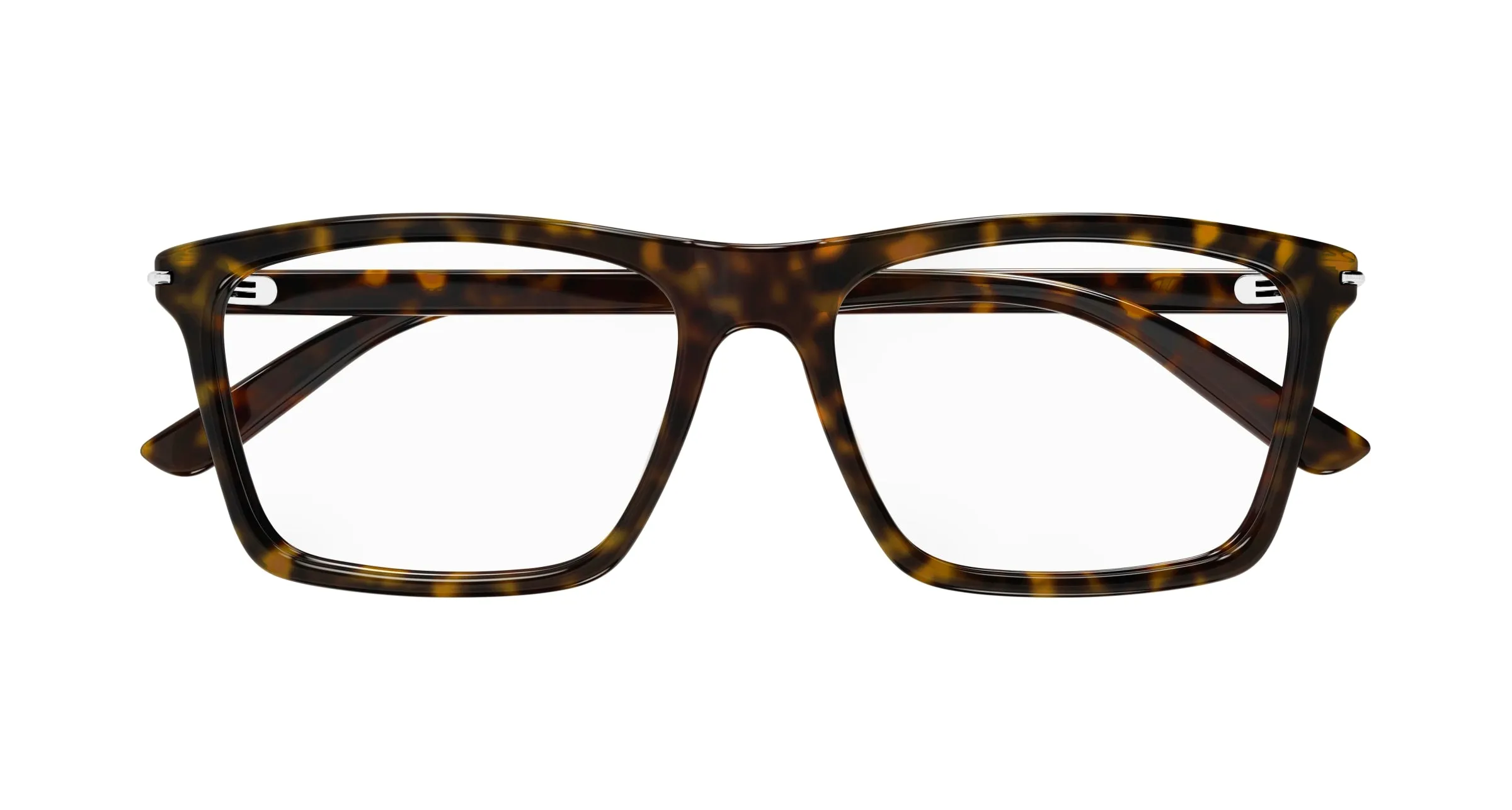 Gucci GG1445O 006 Montature da vista Acetato Havana Trasparente Squadrata - immagine 2