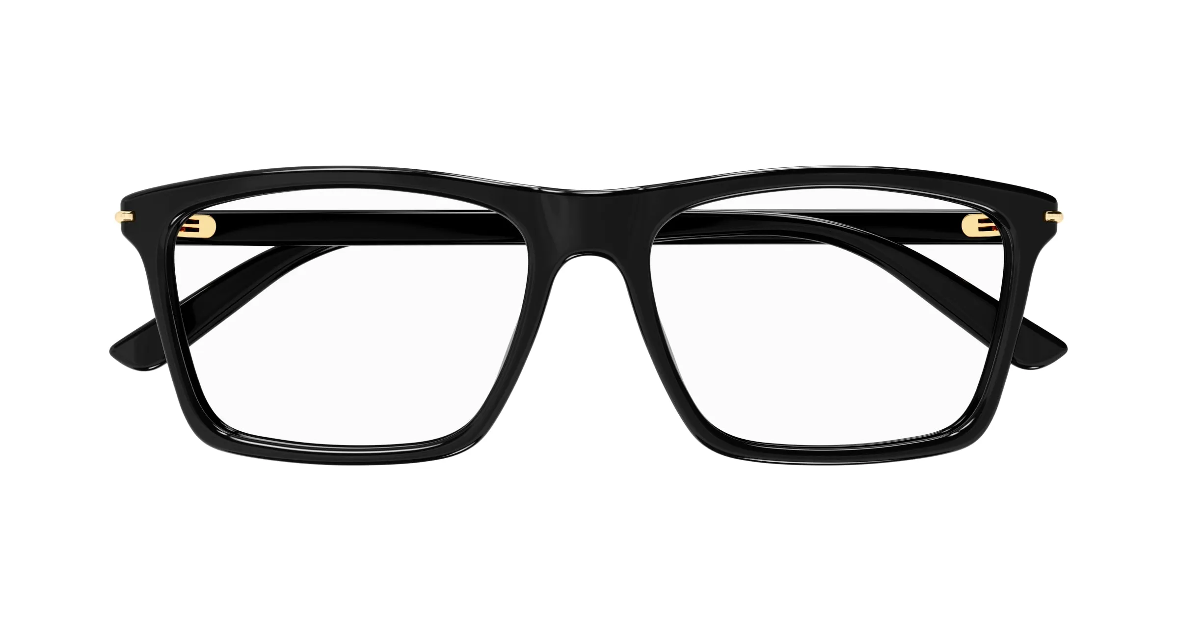 Gucci GG1445O 001 Montature da vista Acetato Nero Trasparente Squadrata - immagine 2