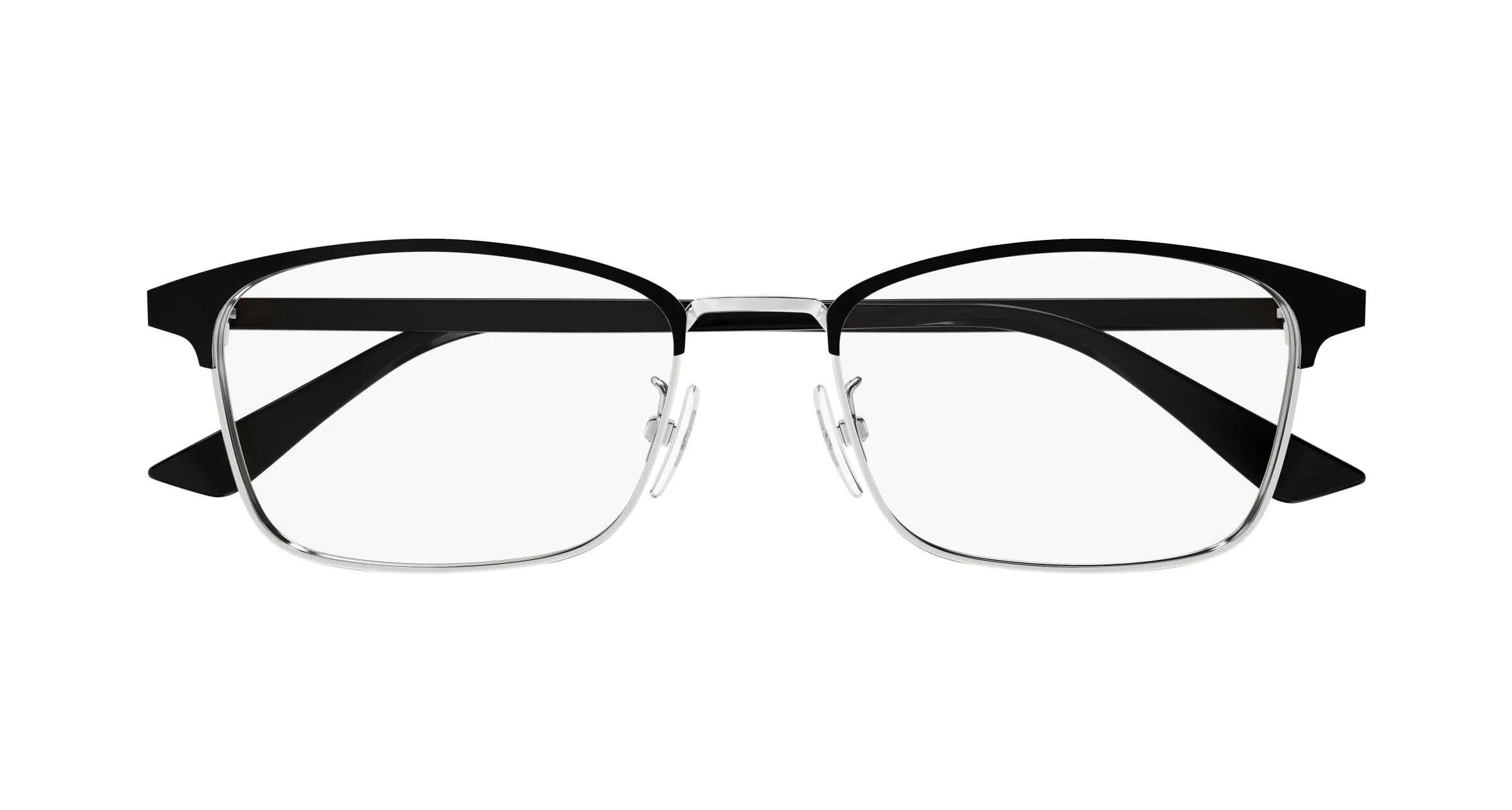 Gucci GG1475OJ 002 Montature da vista Titanio Argento Trasparente Squadrata - immagine 2
