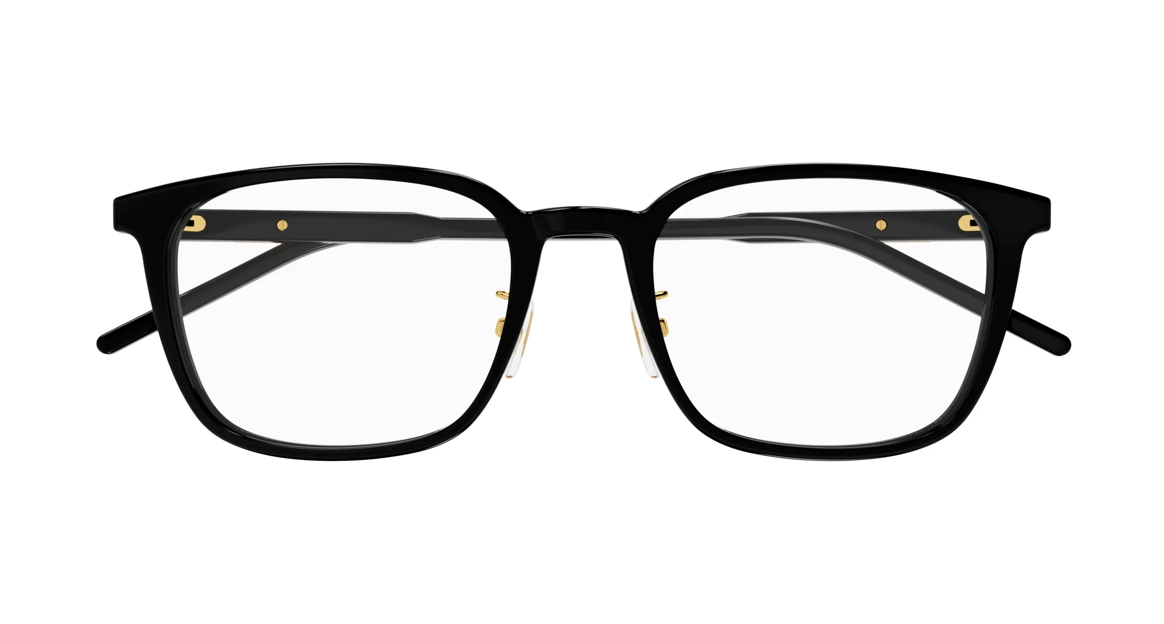 Gucci GG1465OA 001 Montature da vista Acetato Nero Trasparente Squadrata - immagine 2