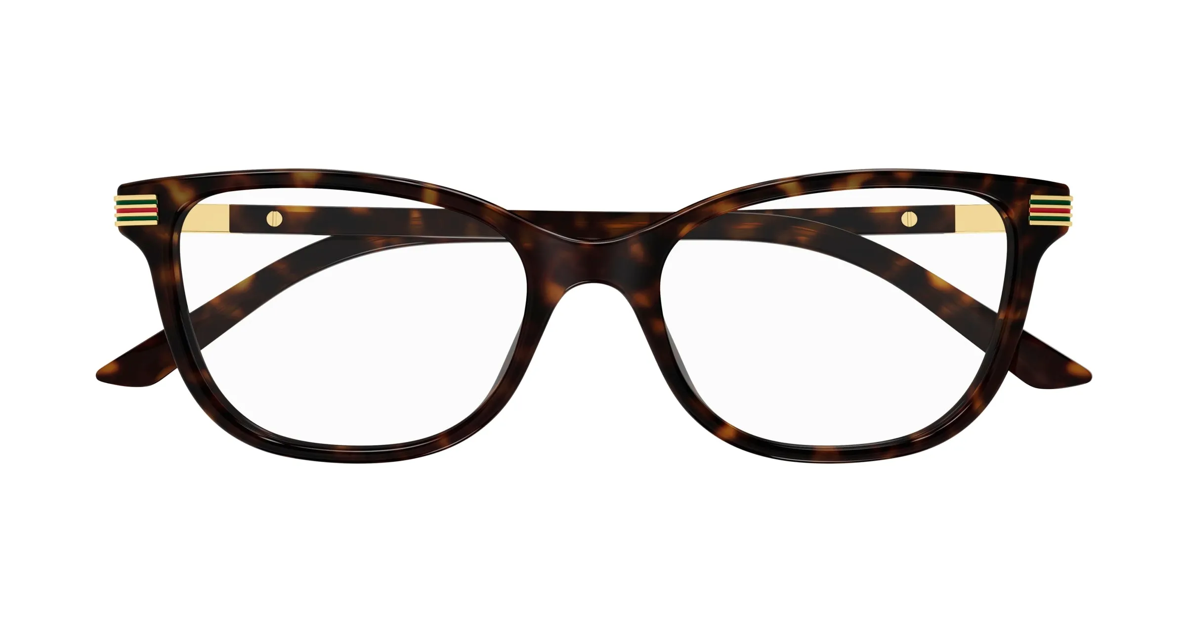 Gucci GG1451O 005 Montature da vista Acetato Havana Trasparente Cat Eye - immagine 2