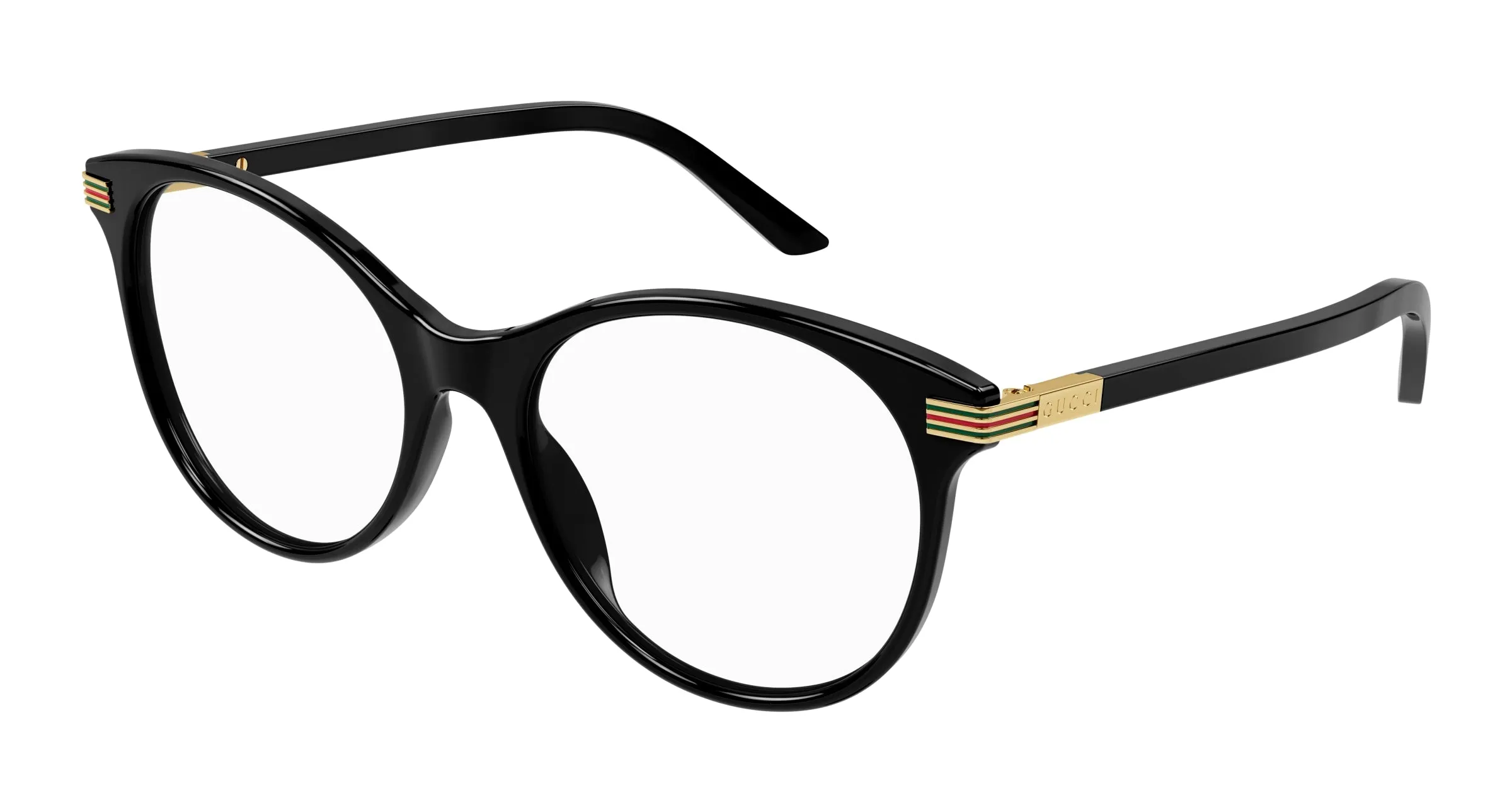 Gucci GG1450O 001 Montature da vista Acetato Nero Trasparente Pantos - immagine 1