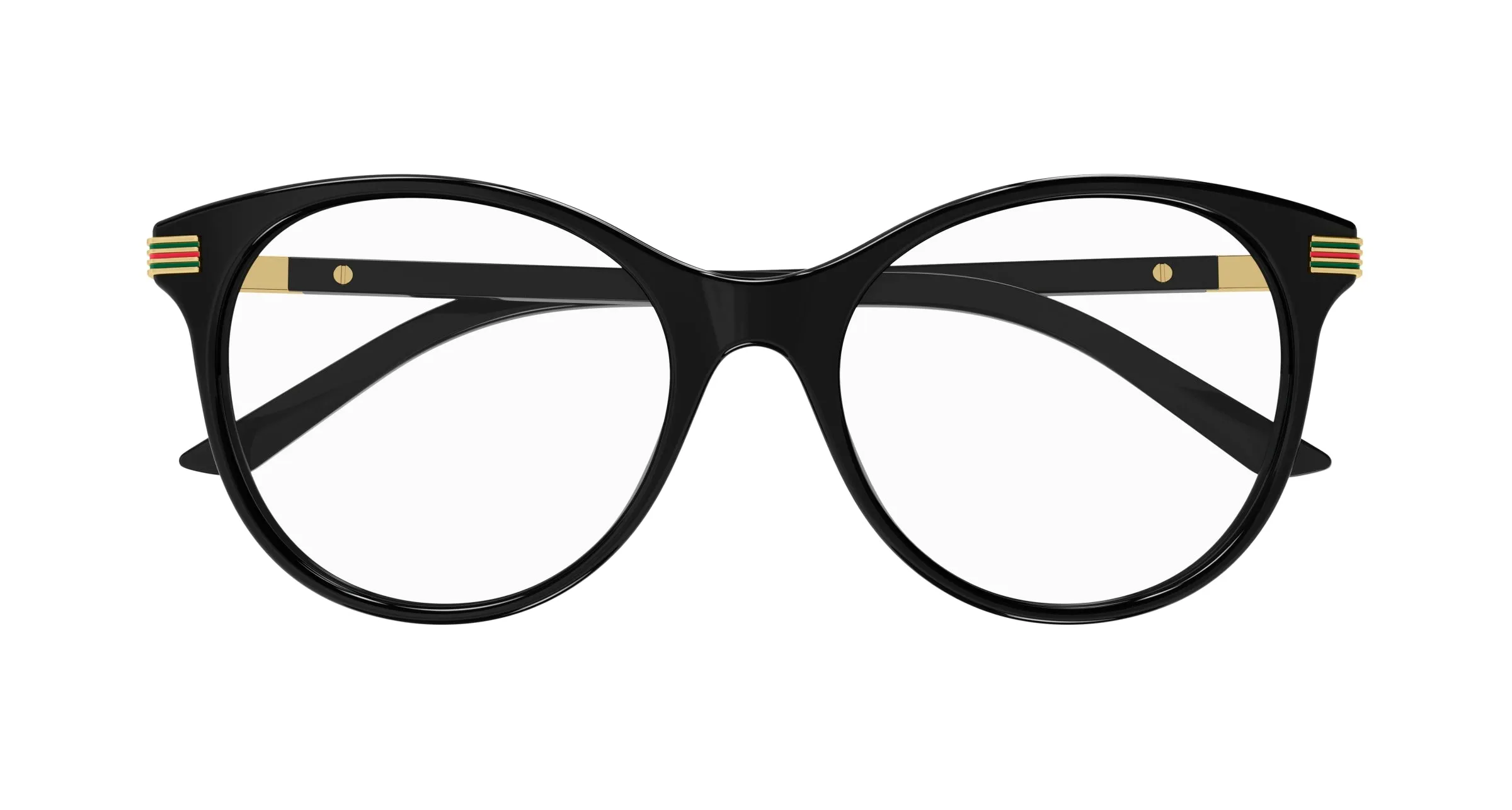 Gucci GG1450O 001 Montature da vista Acetato Nero Trasparente Pantos - immagine 2