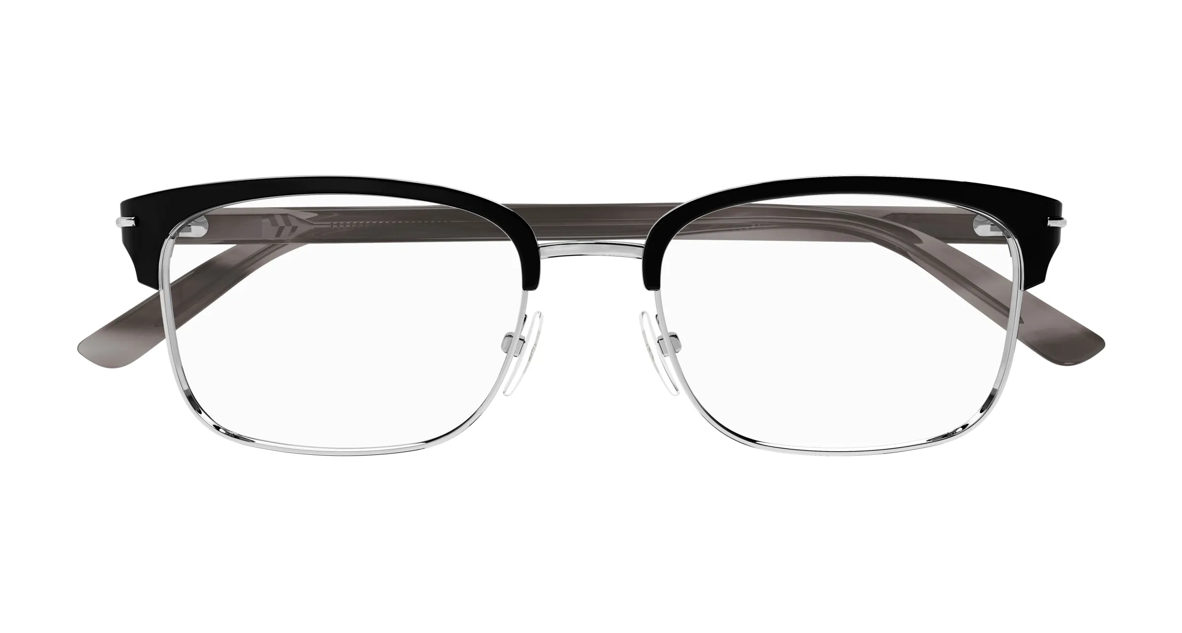 Gucci GG1448O 003 Montature da vista Metallo Argento Trasparente Squadrata - immagine 2