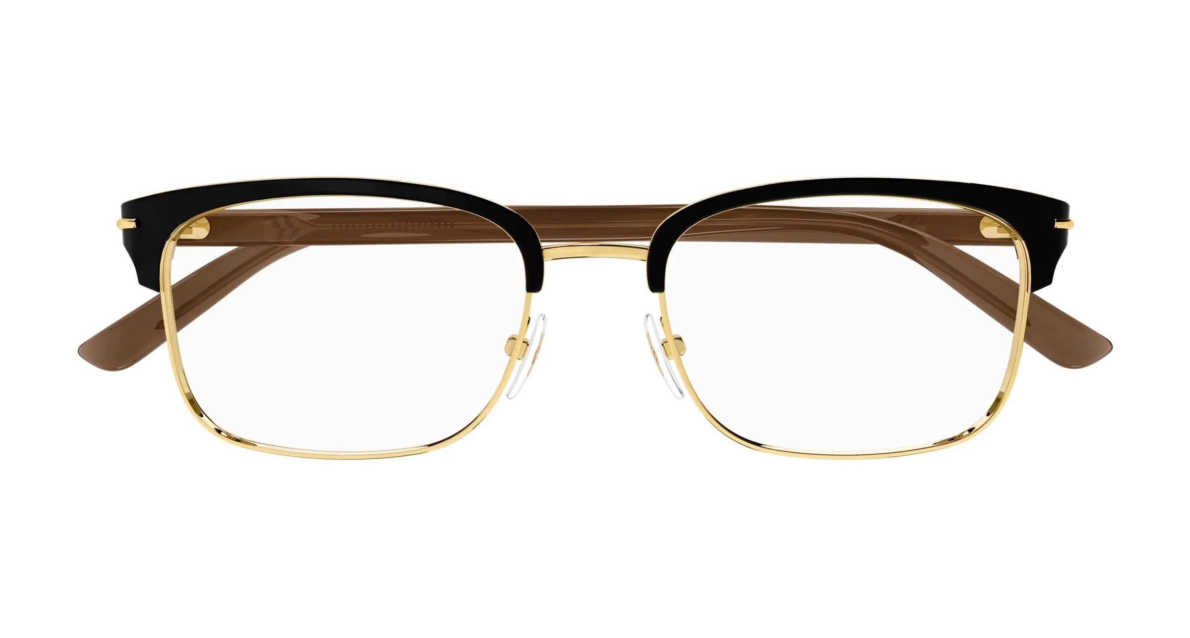 Gucci GG1448O 002 Montature da vista Metallo Oro Trasparente Squadrata - immagine 2