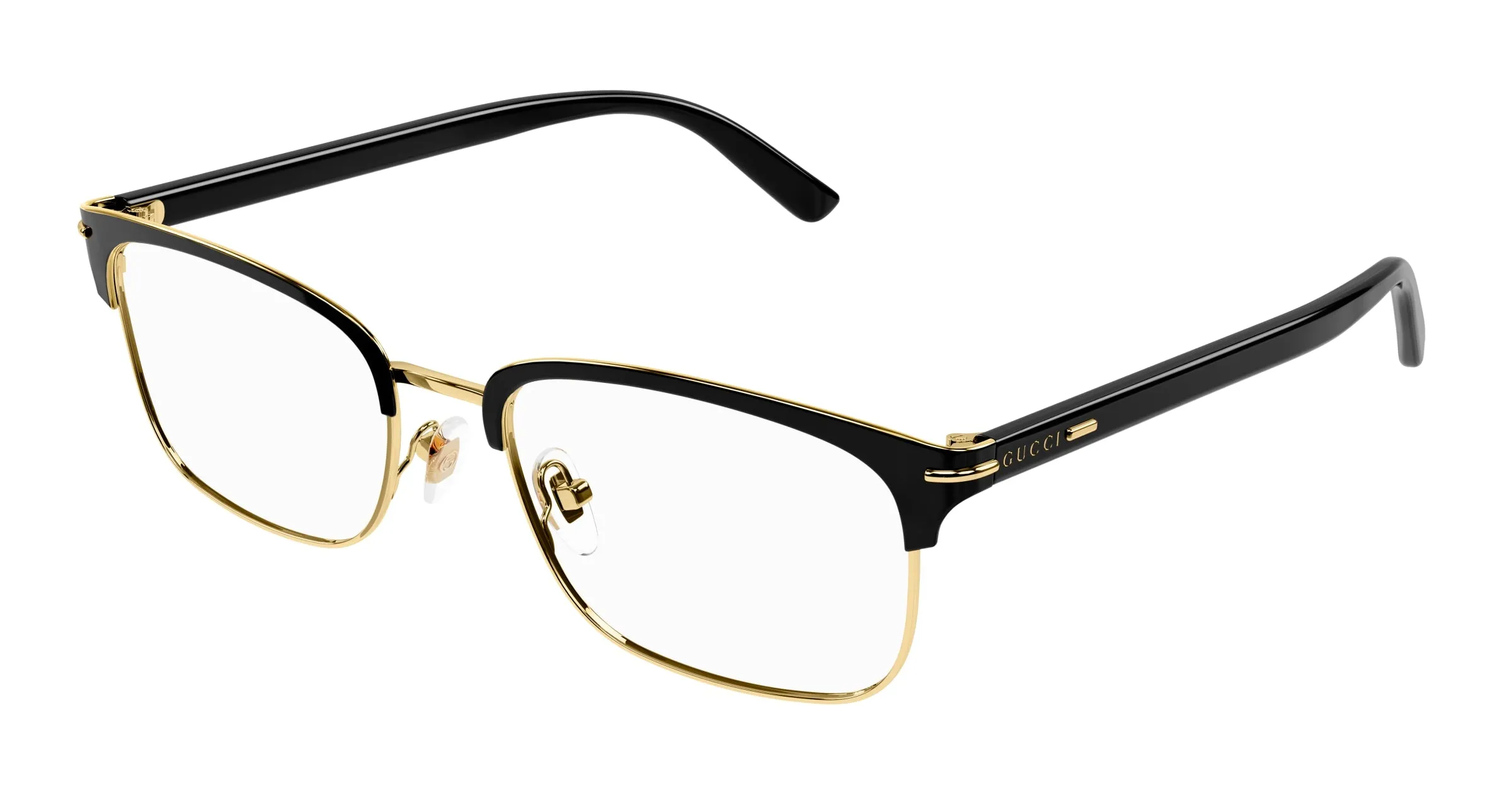 Gucci GG1448O 001 Montature da vista Metallo Oro Trasparente Squadrata - immagine 1