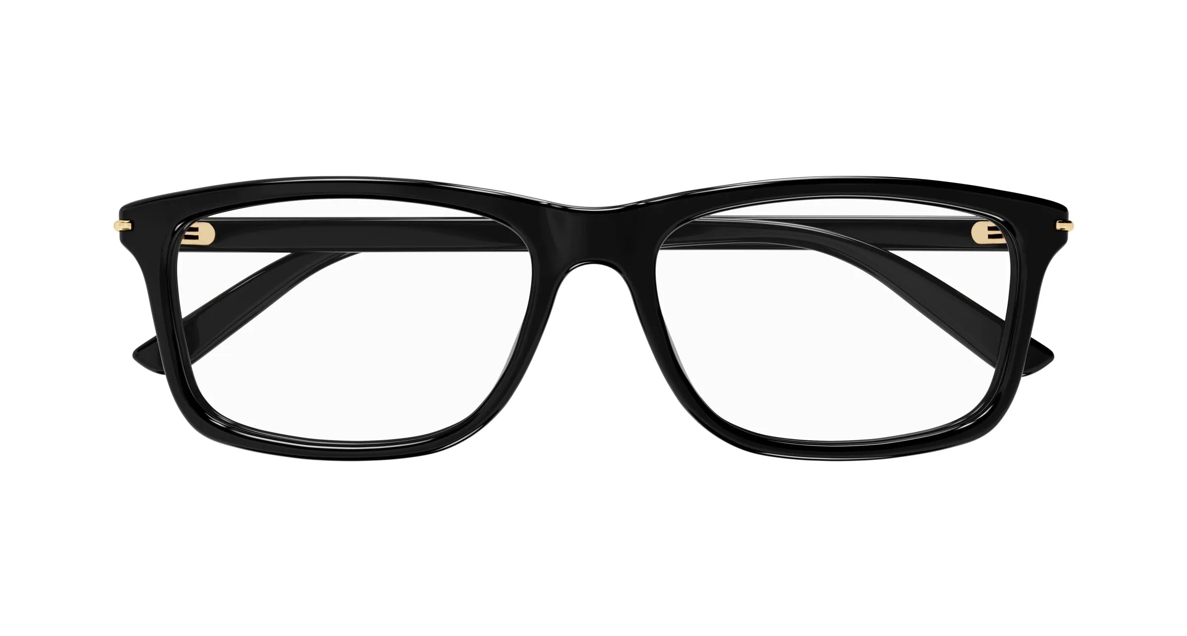 Gucci GG1447O 001 Montature da vista Acetato Nero Trasparente Squadrata - immagine 2