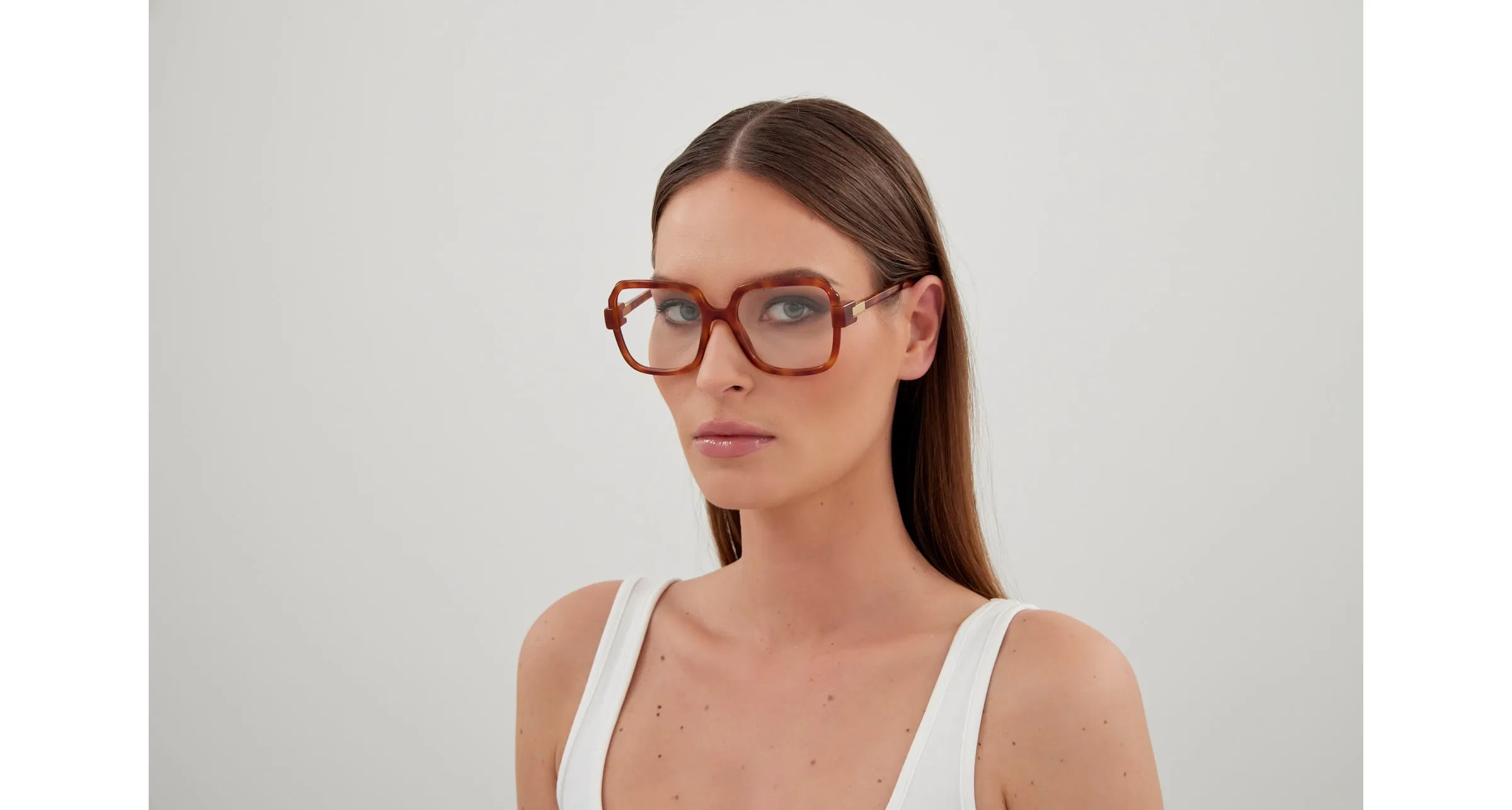 Gucci GG1433O 002 Montature da vista Iniettato Havana Trasparente Squadrata - immagine 4