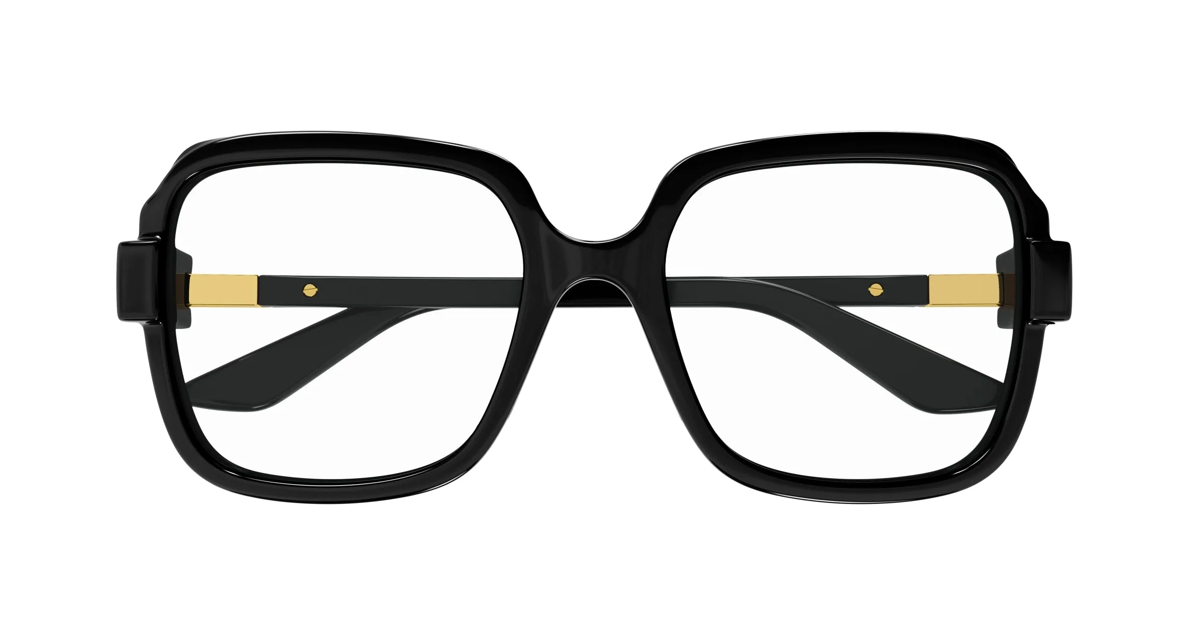 Gucci GG1433O 001 Montature da vista Iniettato Nero Trasparente Squadrata - immagine 2