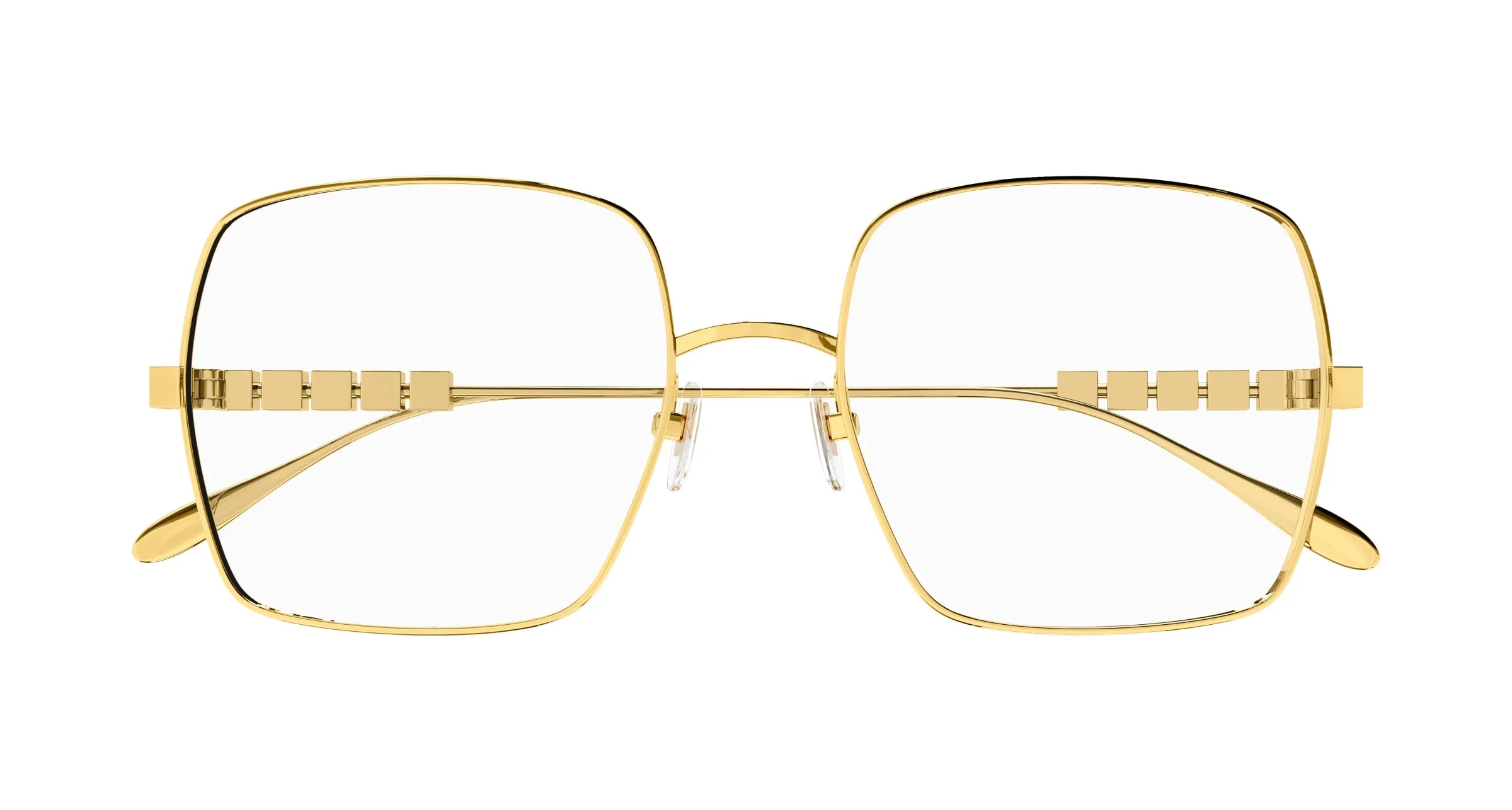 Gucci GG1434O 001 Montature da vista Metallo Oro Trasparente Squadrata - immagine 2