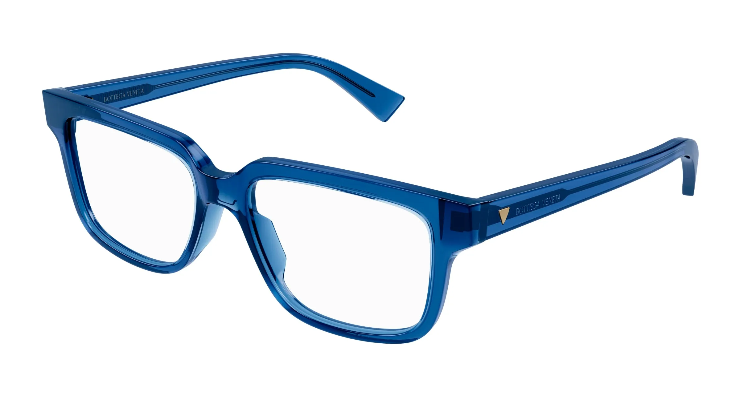 Bottega Veneta BV1256O 008 Montature da vista Acetato Blu Squadrata - immagine 1