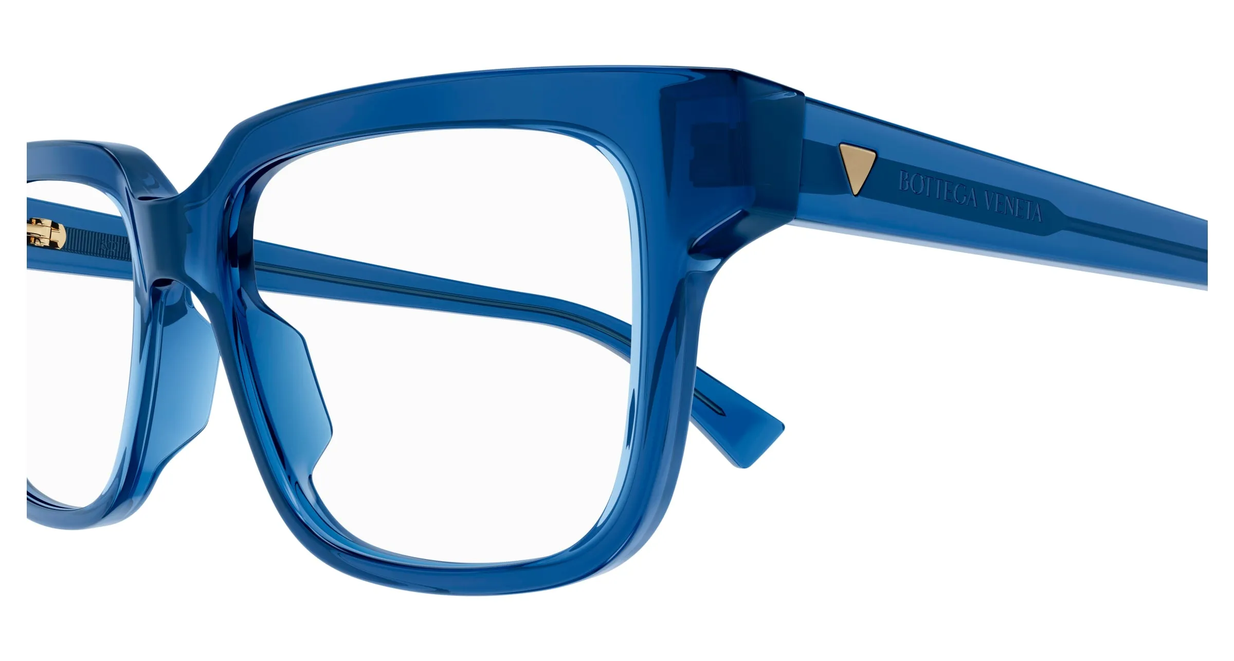 Bottega Veneta BV1256O 008 Montature da vista Acetato Blu Squadrata - immagine 3
