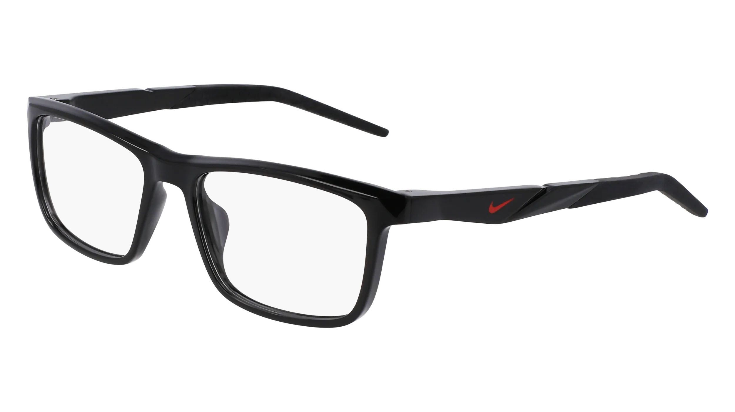 Nike NIKE 7057 001 Montature da vista Bio-iniettato Nero Squadrata Normale Fotocromatiche - immagine 1
