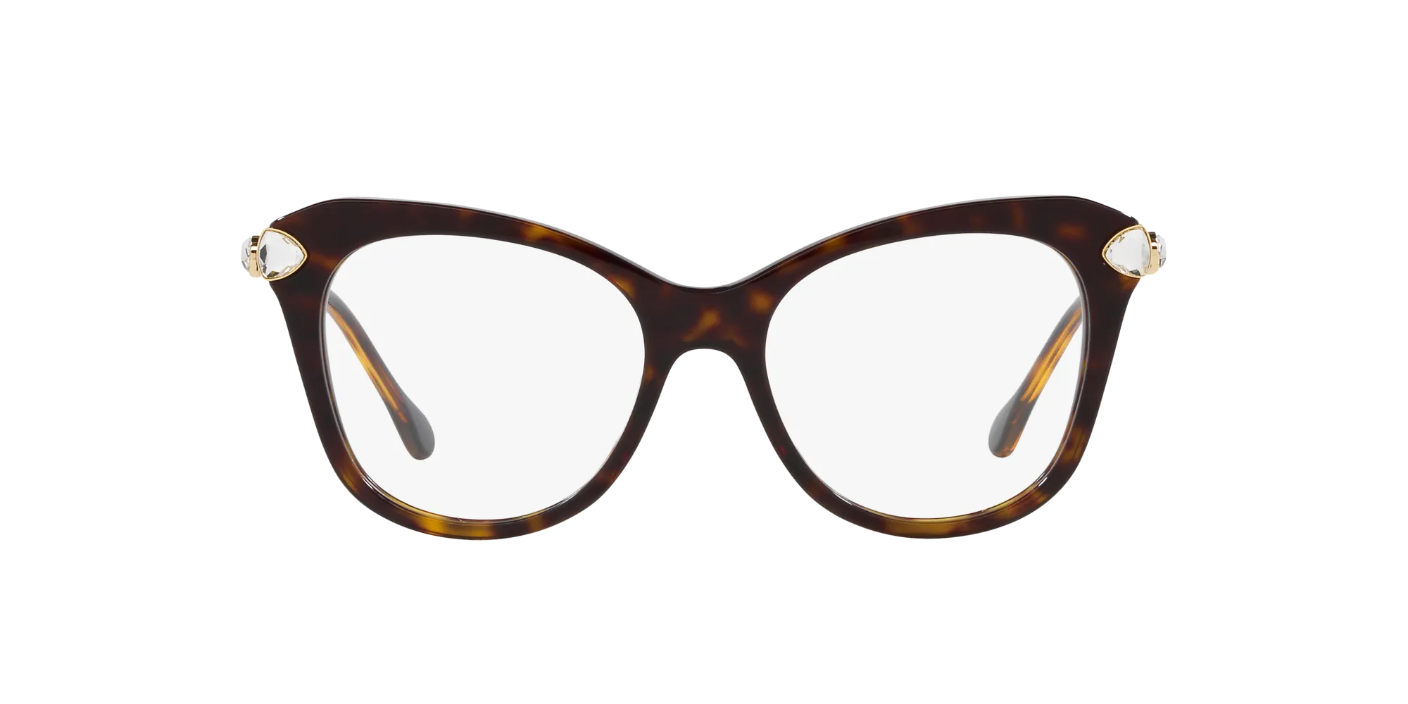 Swarovski SK2012 1002 Montature da vista Acetato Tartaruga Trasparente Geometrica Normale - immagine 2