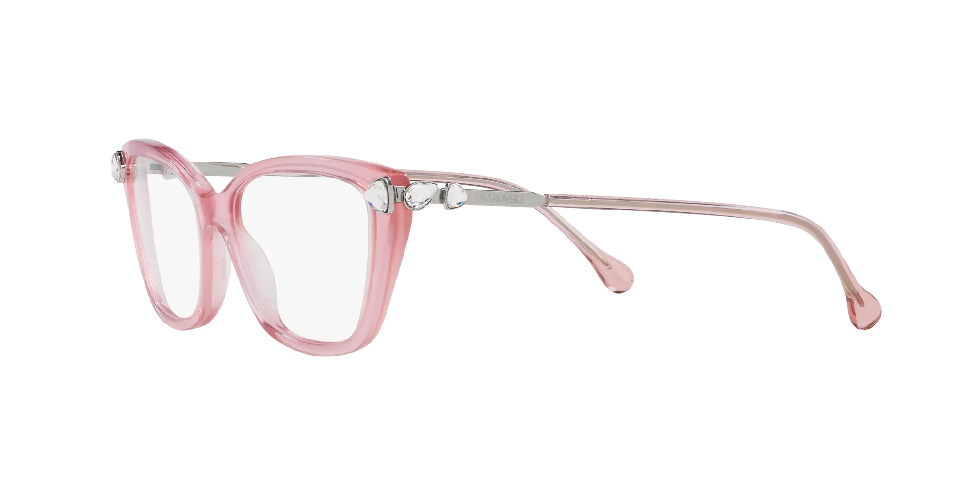Swarovski SK2011 3001 Montature da vista Acetato Rosa Cat Eye Normale - immagine 4