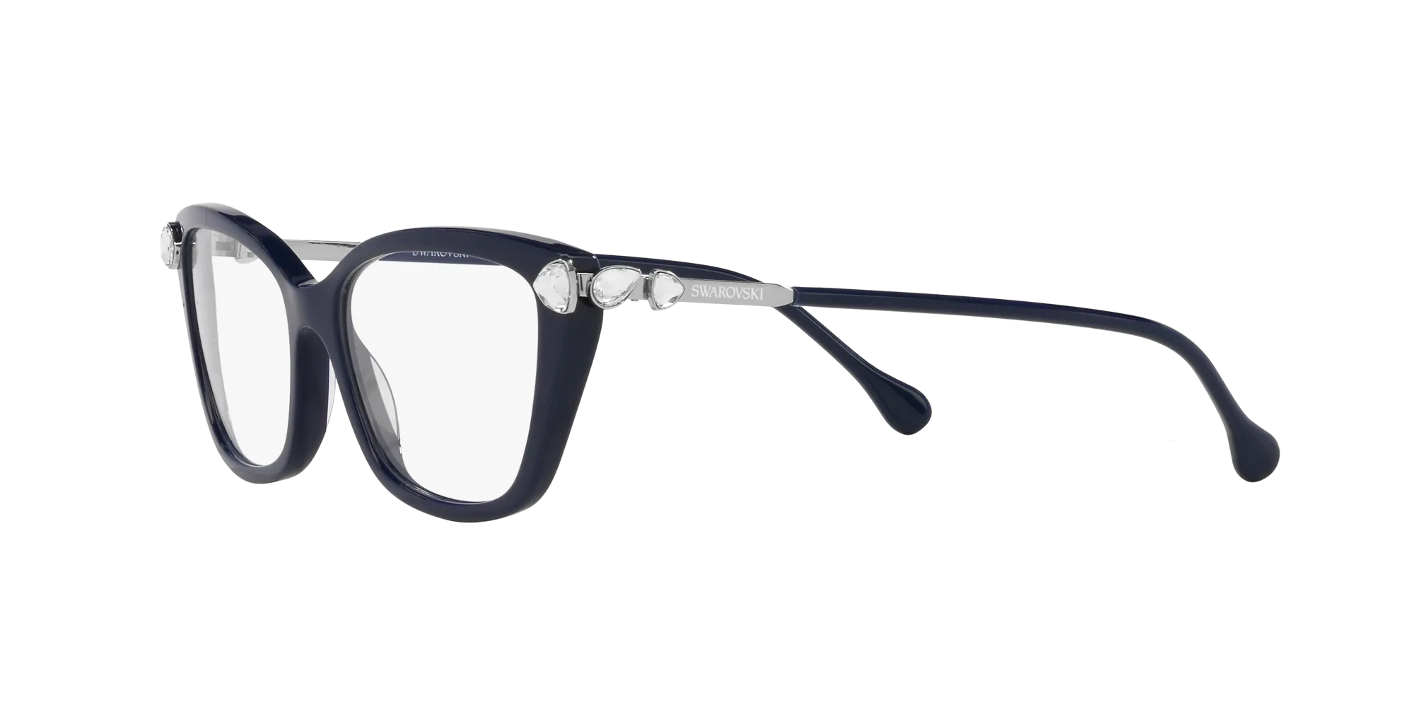 Swarovski SK2011 1004 Montature da vista Acetato Blu Cat Eye Normale - immagine 4