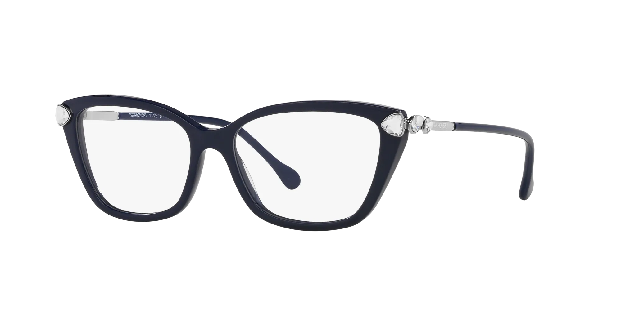 Swarovski SK2011 1004 Montature da vista Acetato Blu Cat Eye Normale - immagine 3