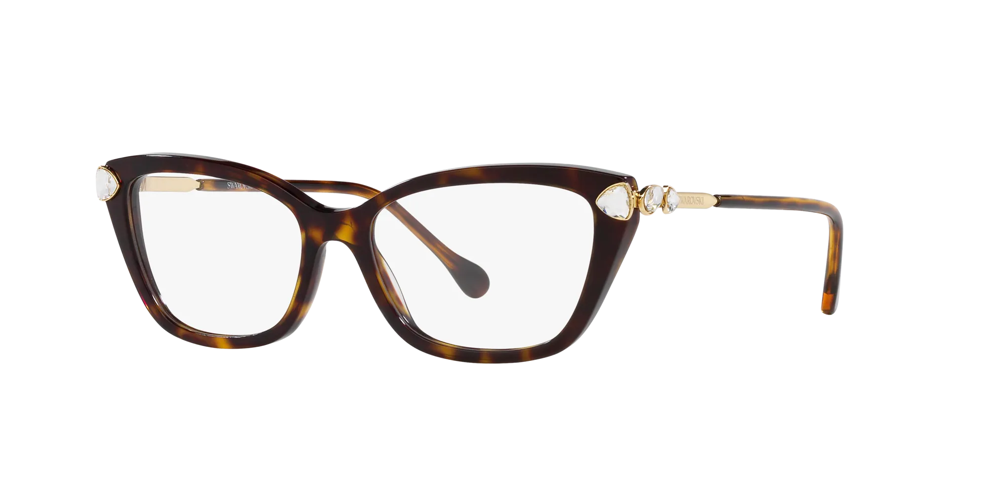 Swarovski SK2011 1002 Montature da vista Acetato Tartaruga Cat Eye Normale - immagine 3