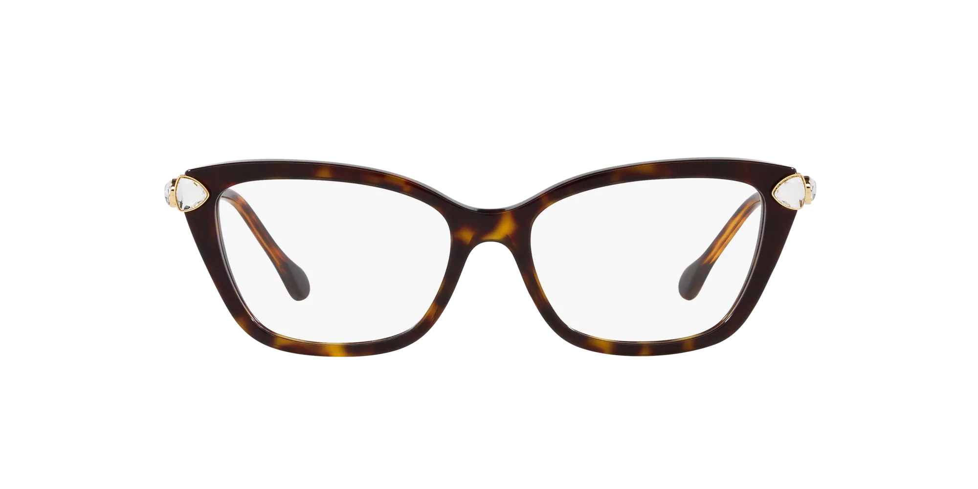 Swarovski SK2011 1002 Montature da vista Acetato Tartaruga Trasparente Cat Eye Normale - immagine 2