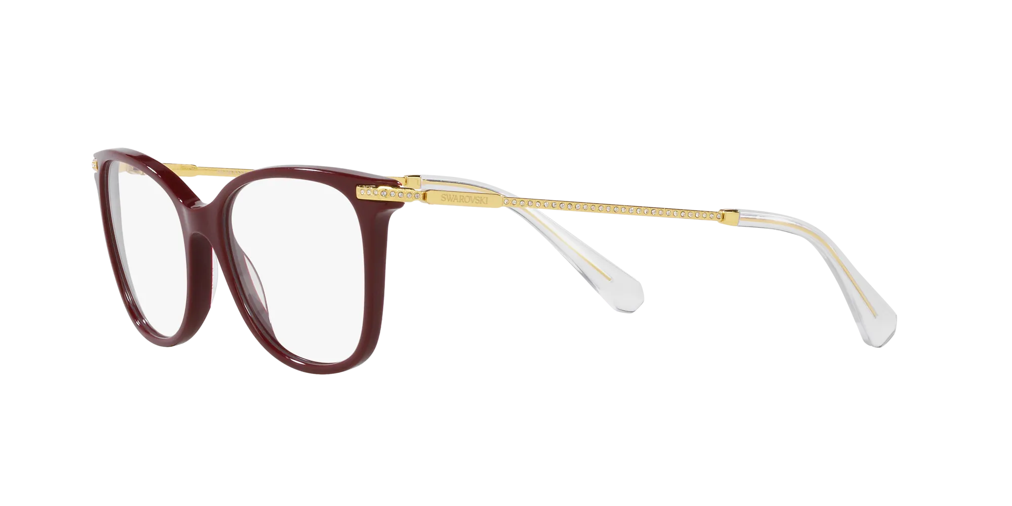 Swarovski SK2010 1008 Montature da vista Acetato Viola Squadrata Normale - immagine 4