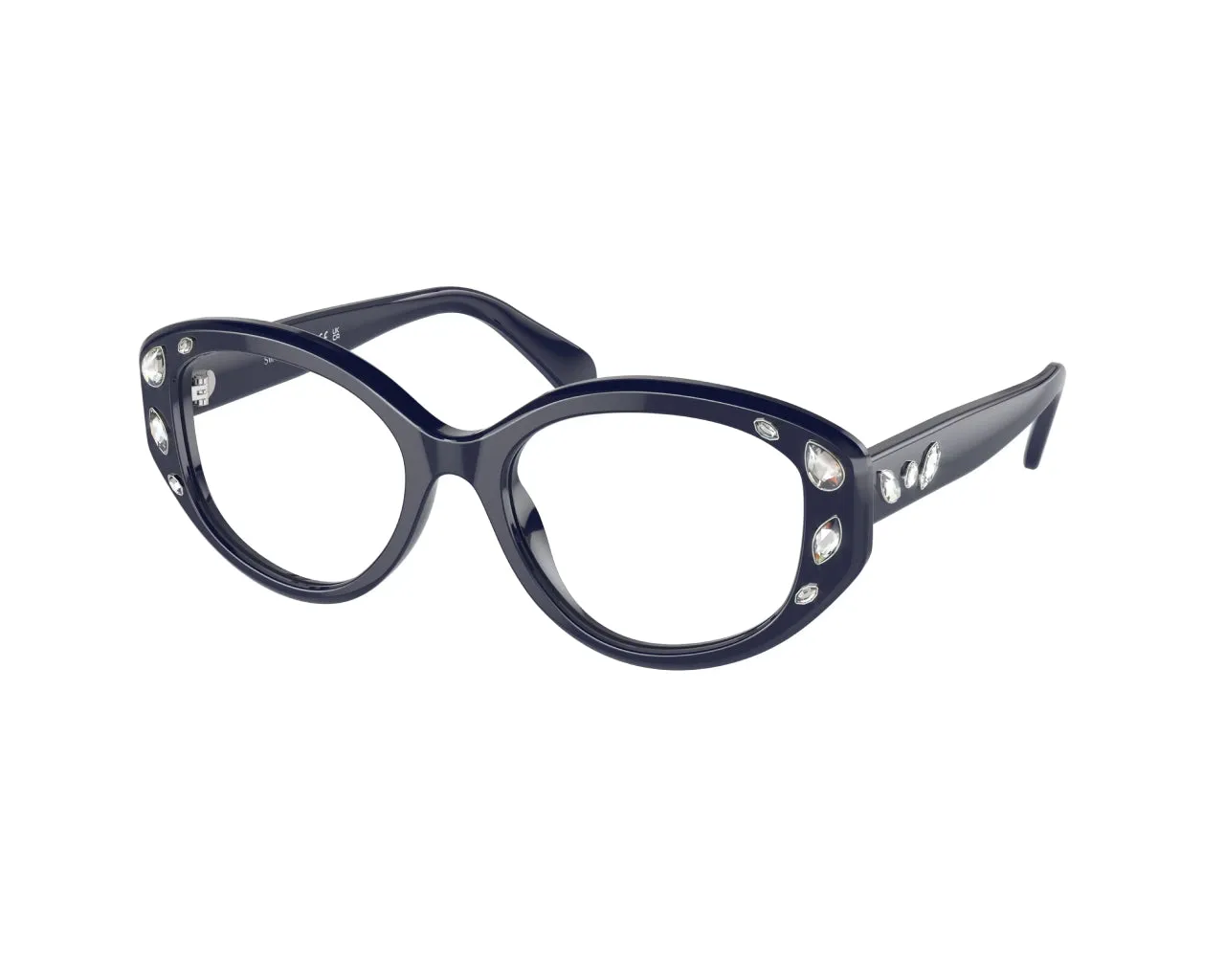 Swarovski SK2006 1004 Montature da vista Acetato Blu Geometrica Normale - immagine 1