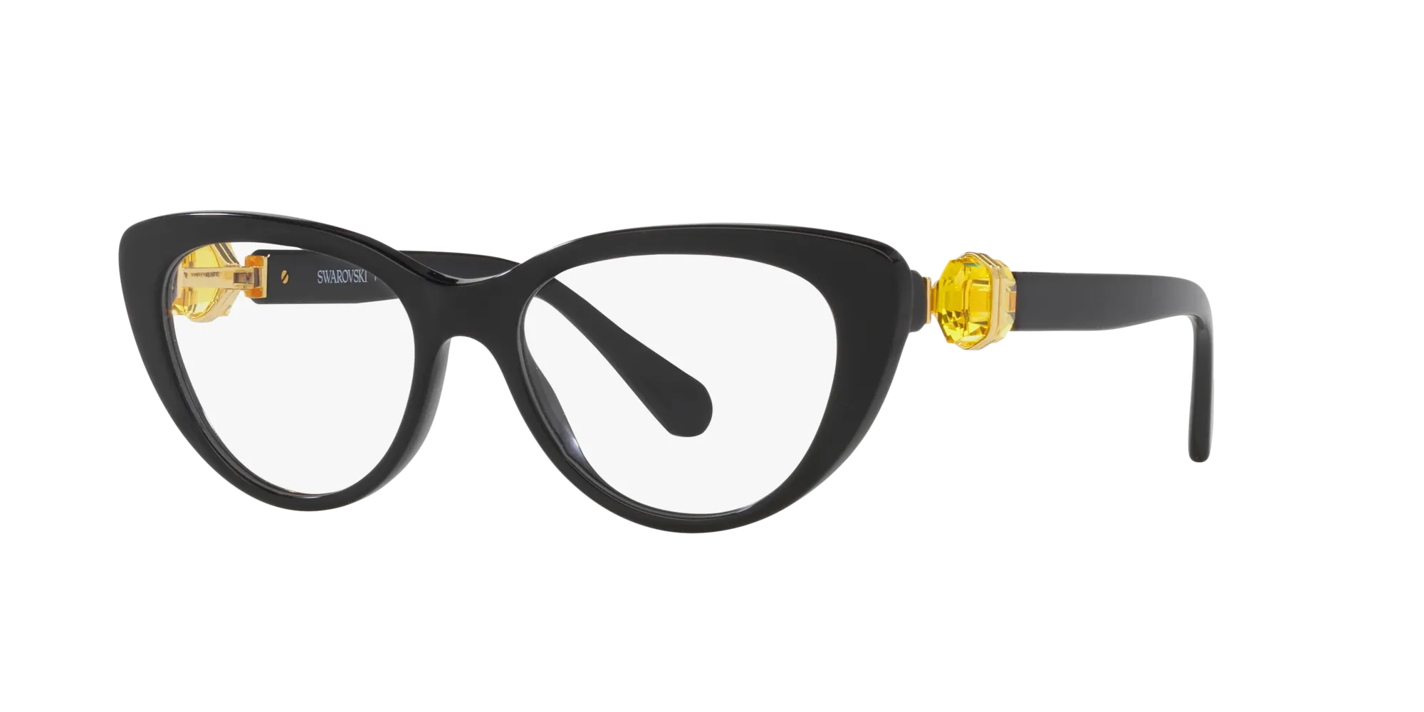 Swarovski SK2005 1037 Montature da vista Acetato Nero Cat Eye Normale - immagine 3