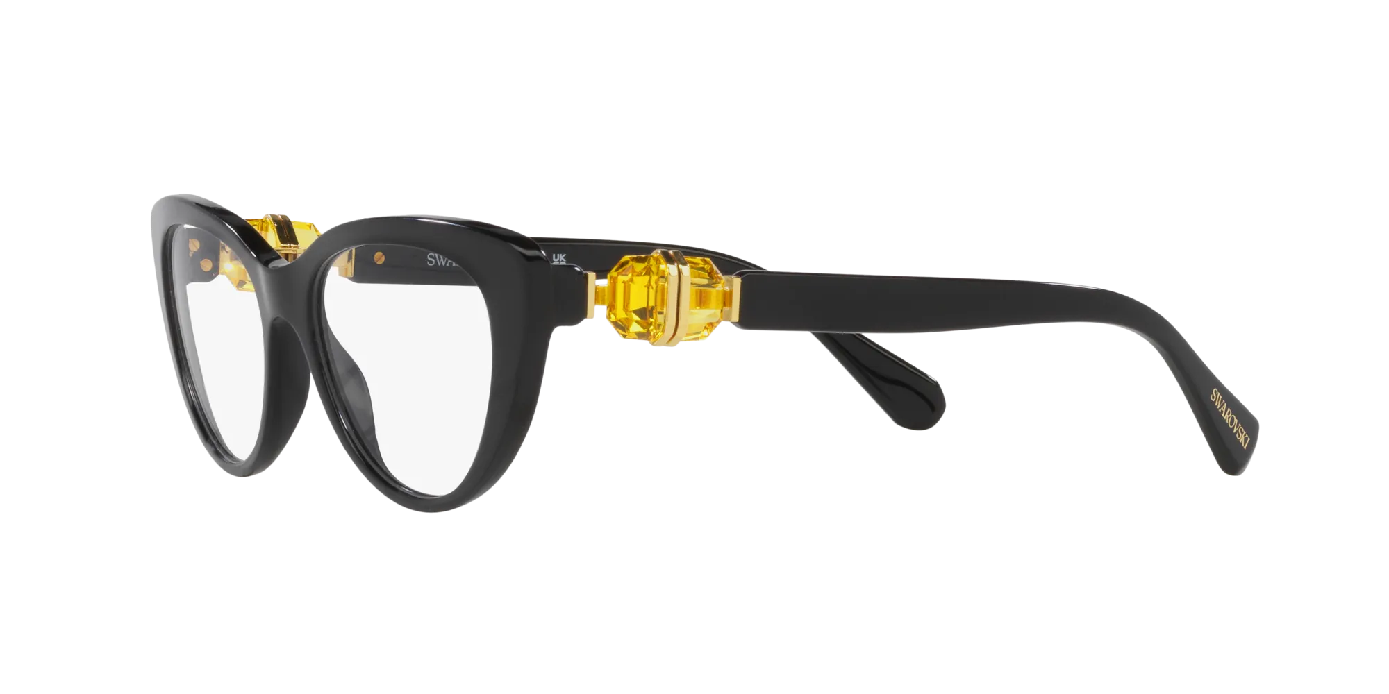 Swarovski SK2005 1037 Montature da vista Acetato Nero Cat Eye Normale - immagine 4