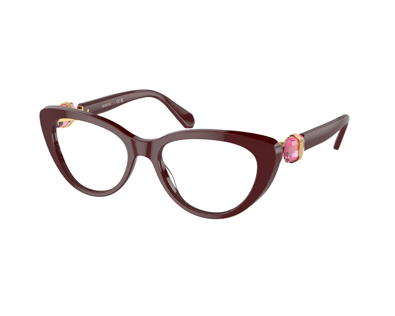 Swarovski SK2005 1008 Montature da vista Acetato Viola Cat Eye Normale - immagine 1