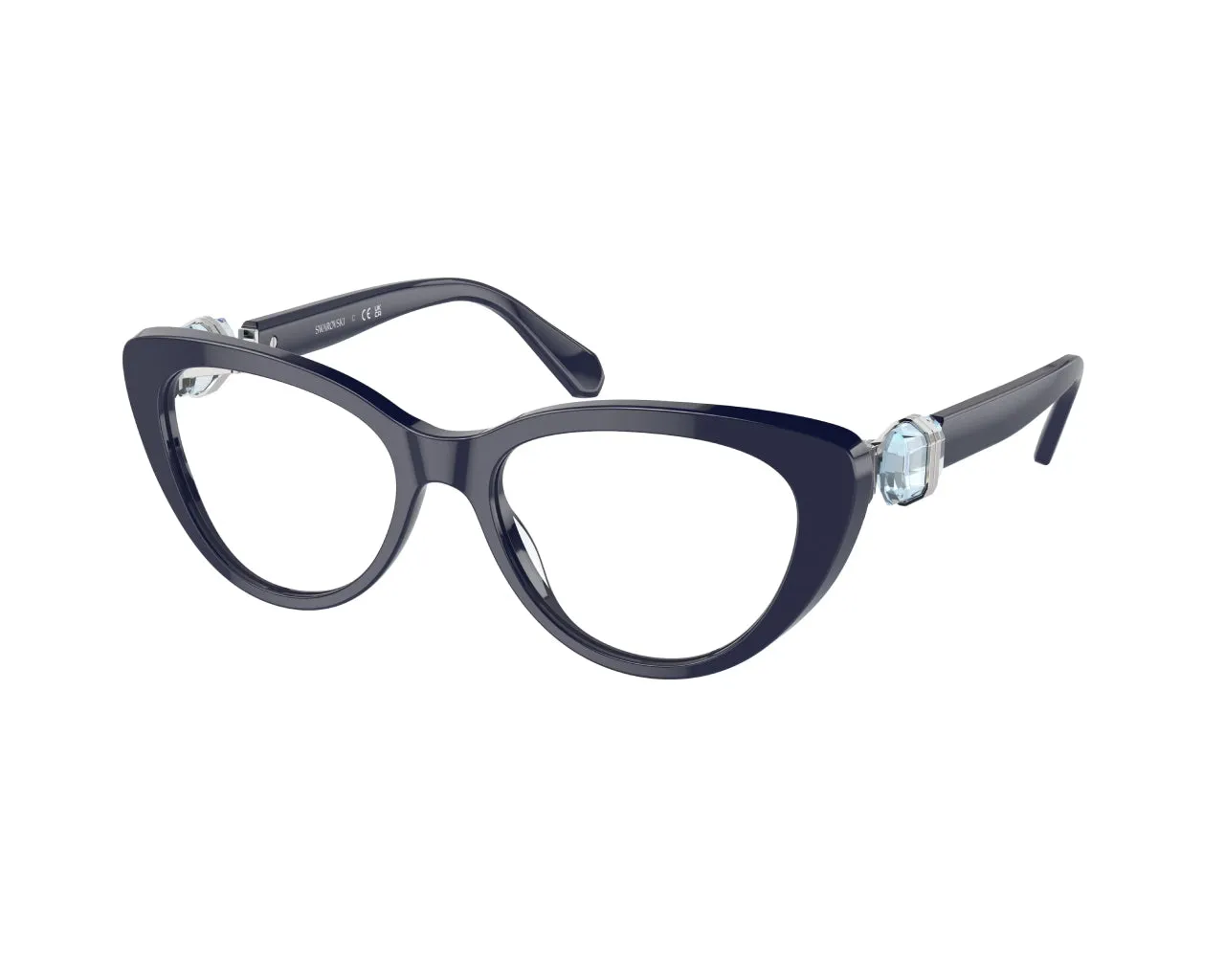 Swarovski SK2005 1004 Montature da vista Acetato Blu Cat Eye Normale - immagine 1