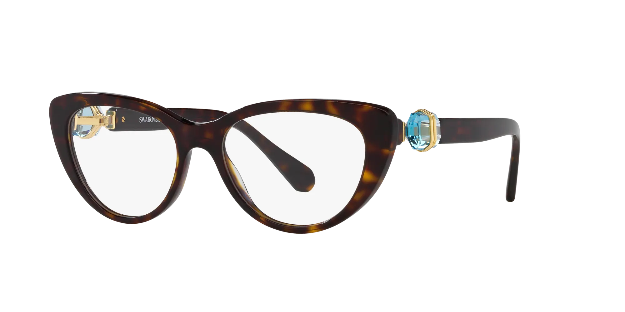 Swarovski SK2005 1002 Montature da vista Acetato Marrone Cat Eye Normale - immagine 3