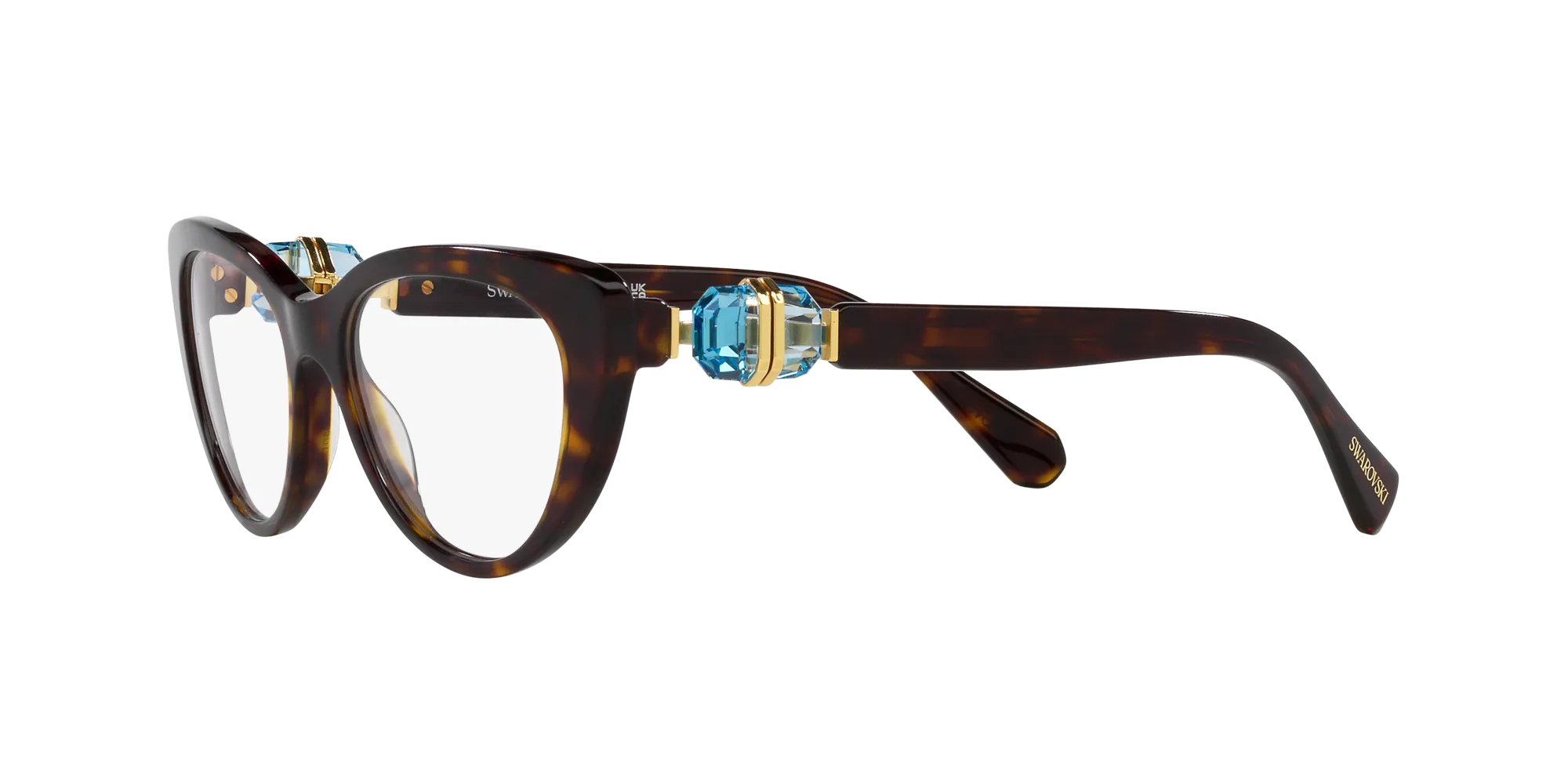 Swarovski SK2005 1002 Montature da vista Acetato Marrone Cat Eye Normale - immagine 4