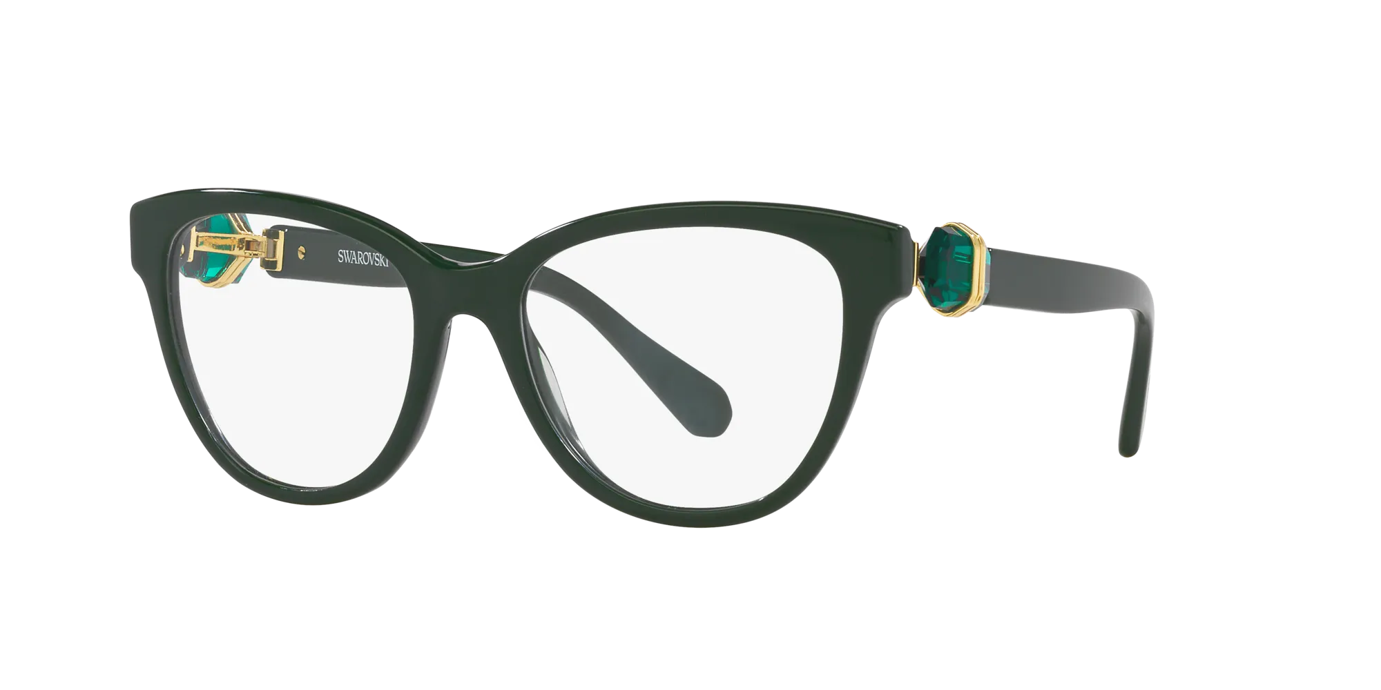 Swarovski SK2004 1026 Montature da vista Acetato Verde Rotonda Normale - immagine 3