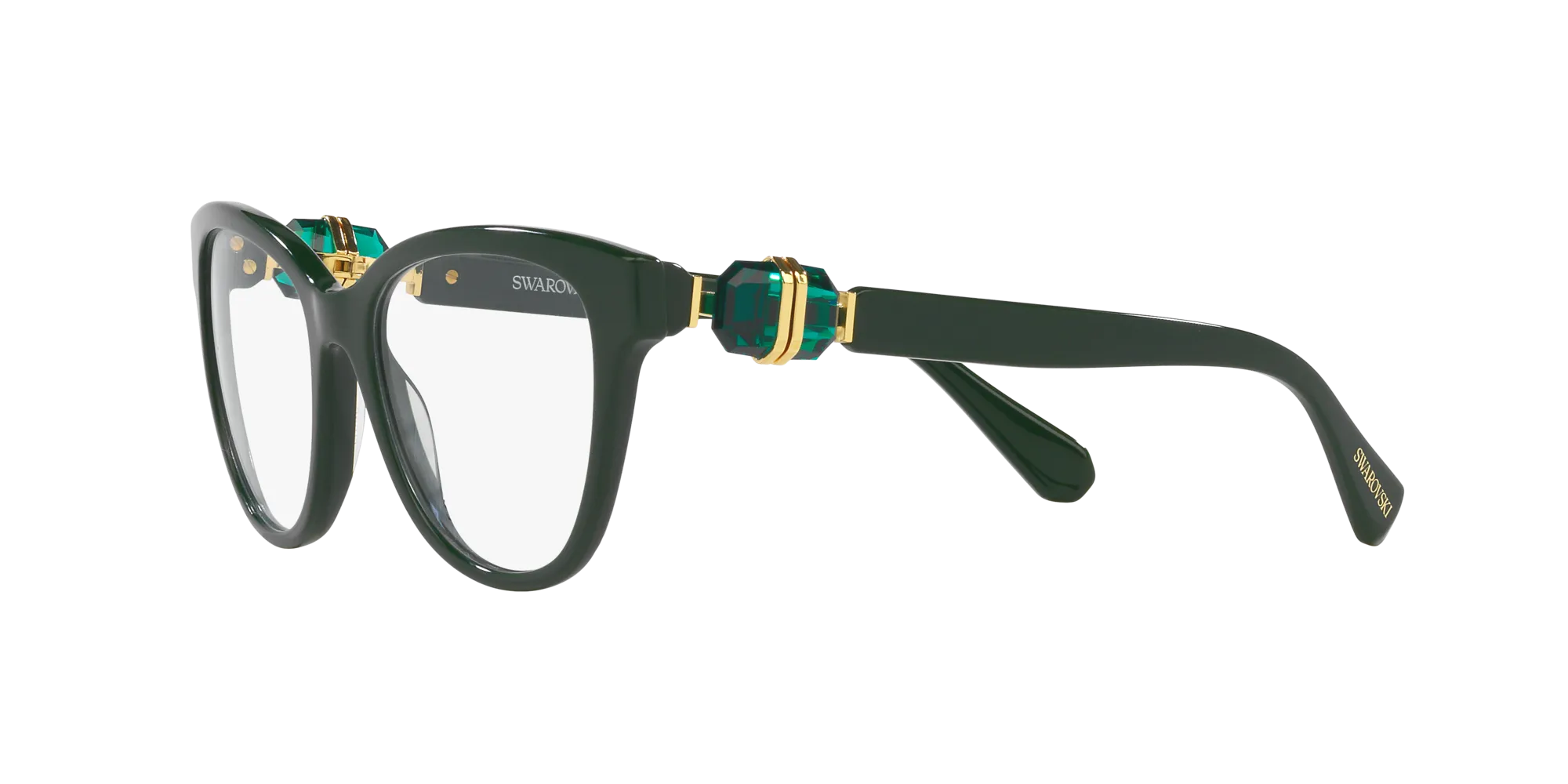 Swarovski SK2004 1026 Montature da vista Acetato Verde Rotonda Normale - immagine 4