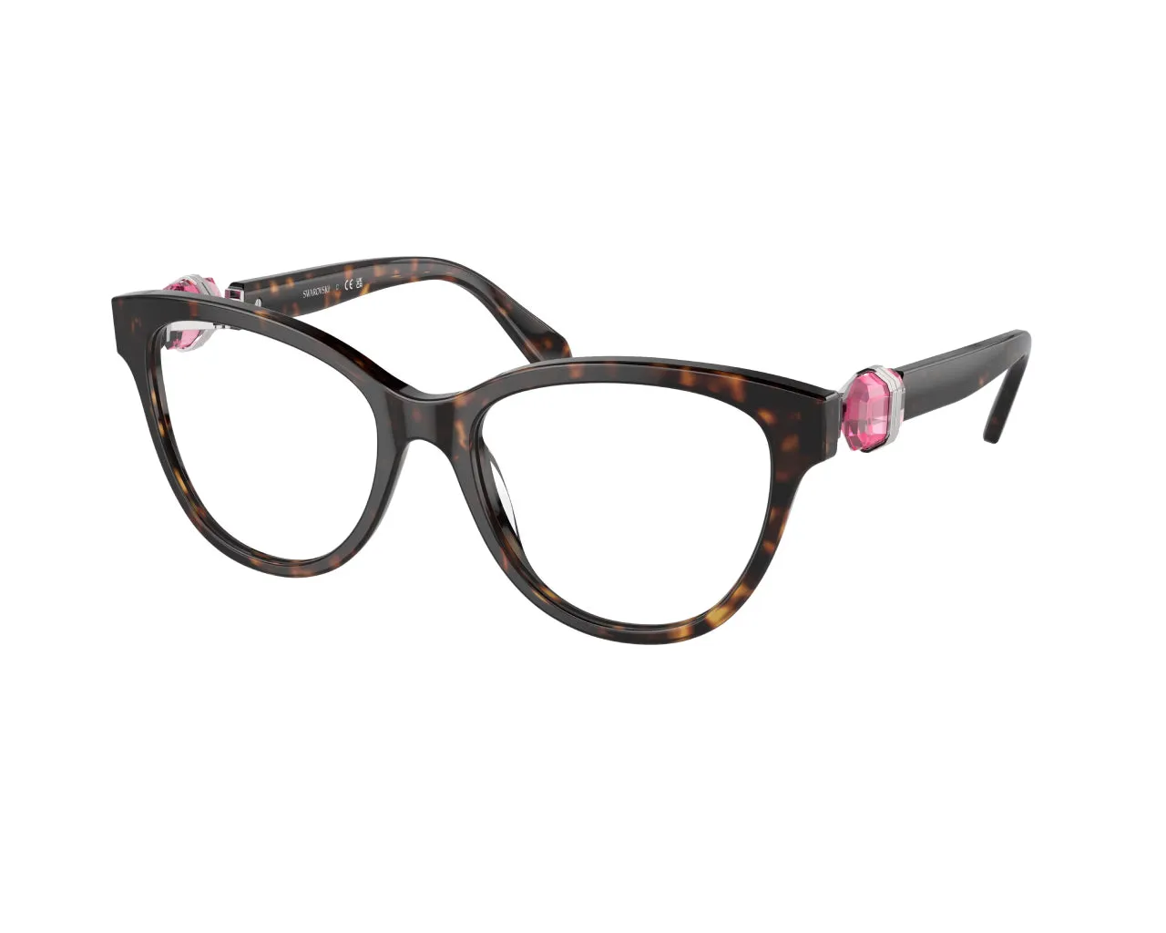 Swarovski SK2004 1002 Montature da vista Acetato Marrone Rotonda Normale - immagine 1