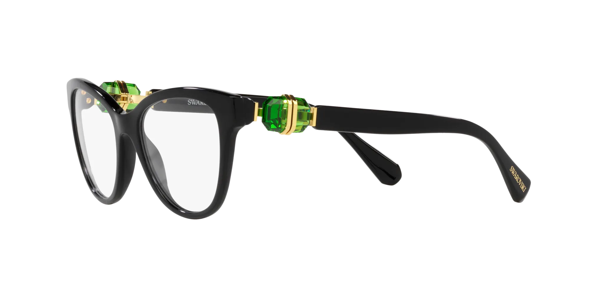 Swarovski SK2004 1001 Montature da vista Acetato Nero Rotonda Normale - immagine 4