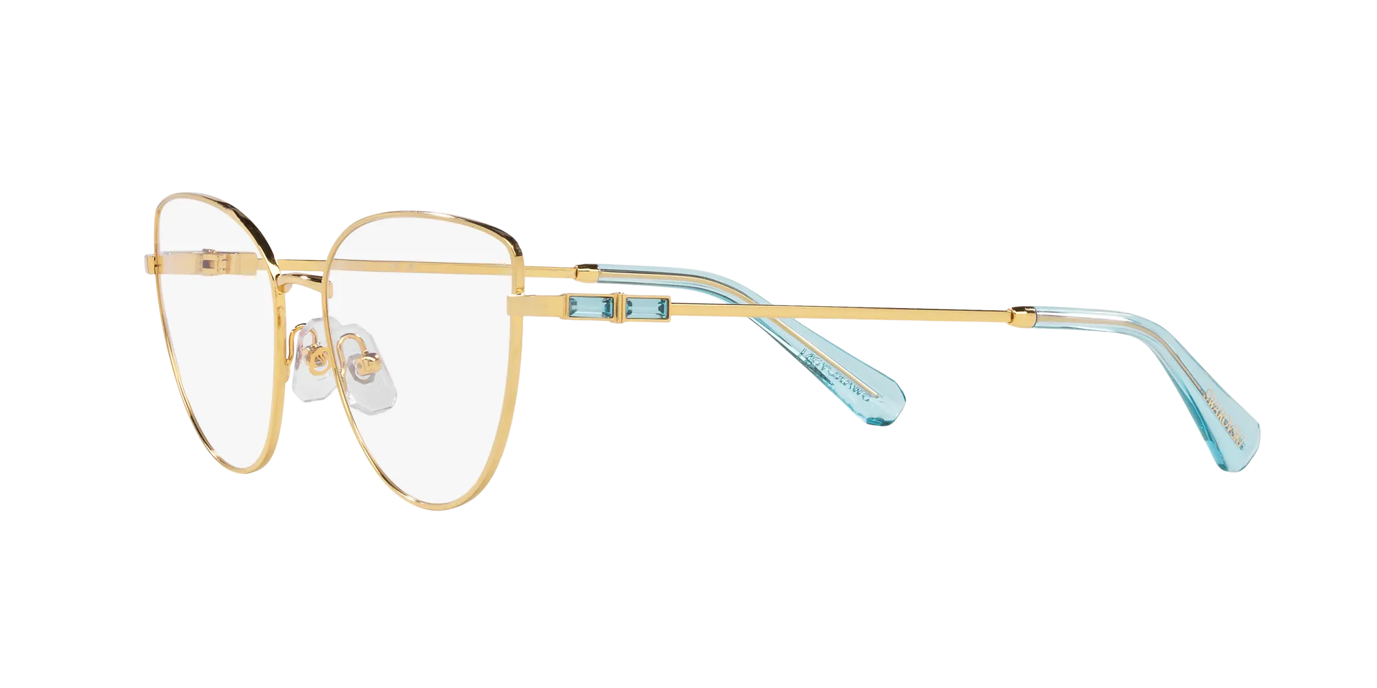 Swarovski SK1007 4021 Montature da vista Metallo Oro Cat Eye Normale - immagine 4