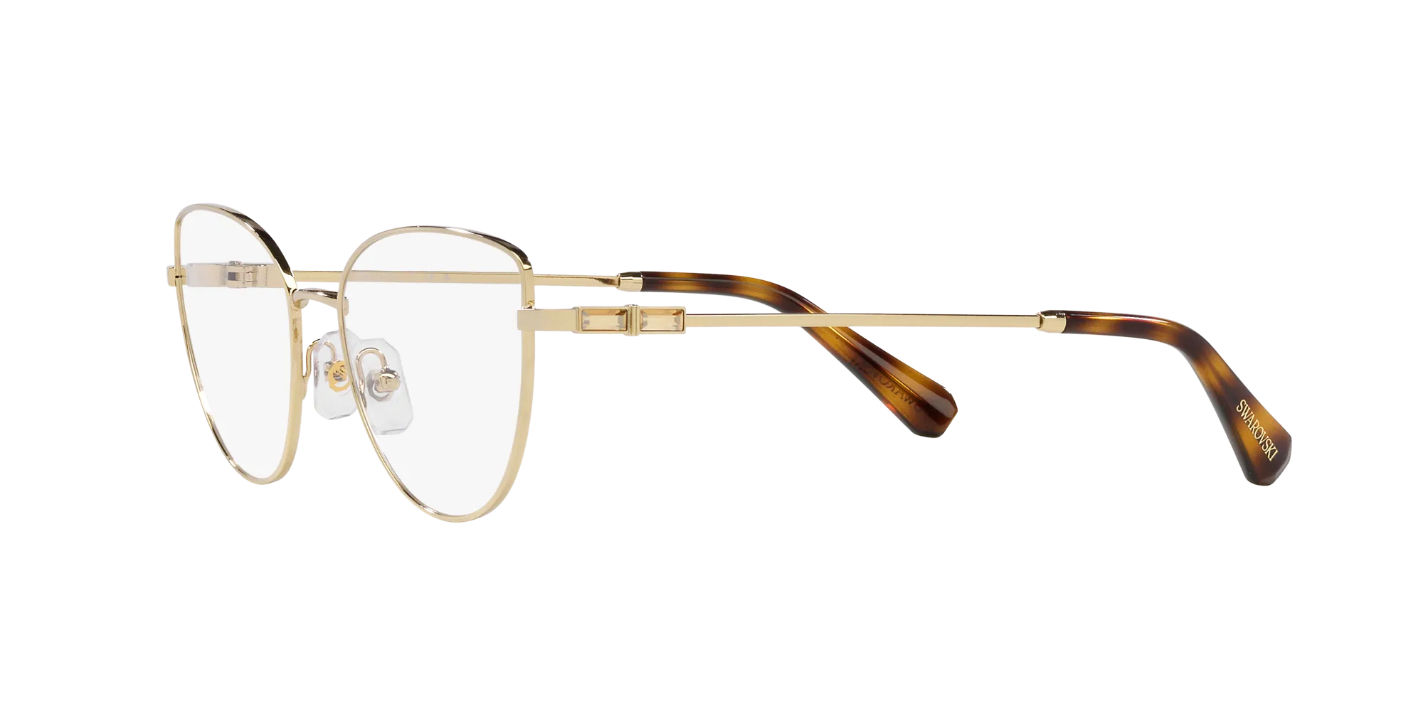 Swarovski SK1007 4013 Montature da vista Metallo Oro Cat Eye Normale - immagine 4