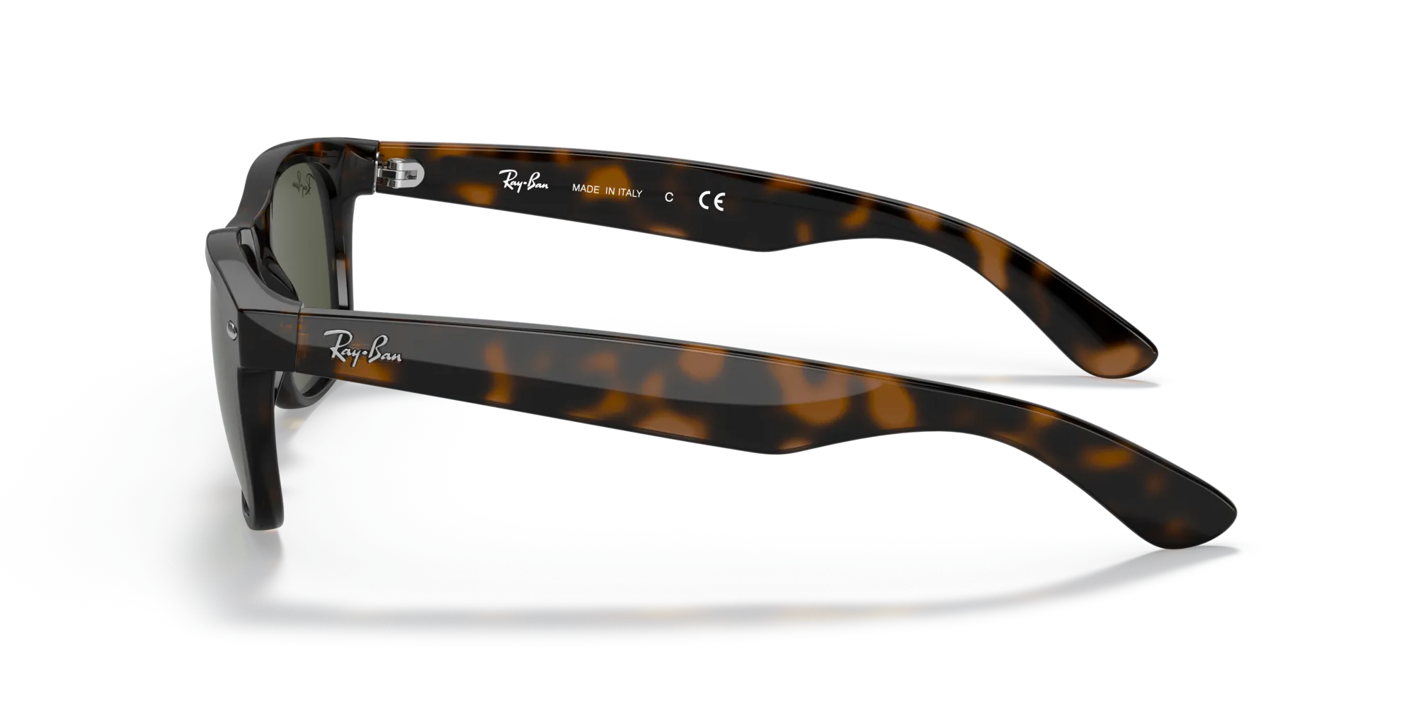 Ray - Ban RB2132F NEW WAYFARER LOW BRIDGE FIT 902L Occhiali da sole Nylon Tartaruga G15 Squadrata Normale - immagine 4