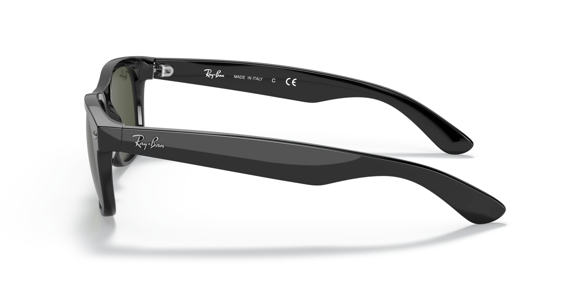 Ray - Ban RB2132F NEW WAYFARER LOW BRIDGE FIT 901L Occhiali da sole Nylon Nero G15 Squadrata Normale - immagine 4