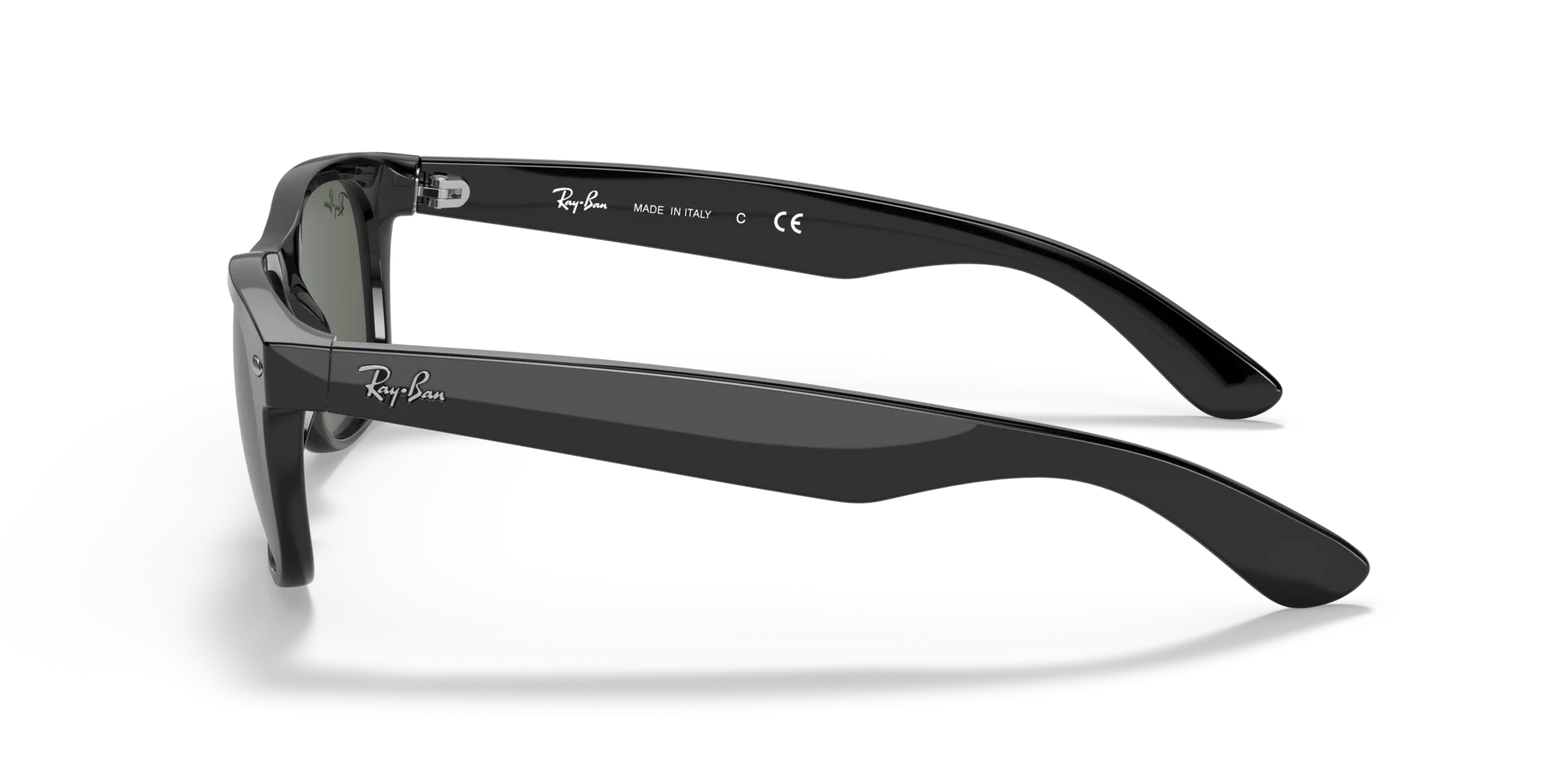 Ray - Ban RB2132F NEW WAYFARER LOW BRIDGE FIT 901 Occhiali da sole Nylon Nero G15 Squadrata Normale - immagine 4
