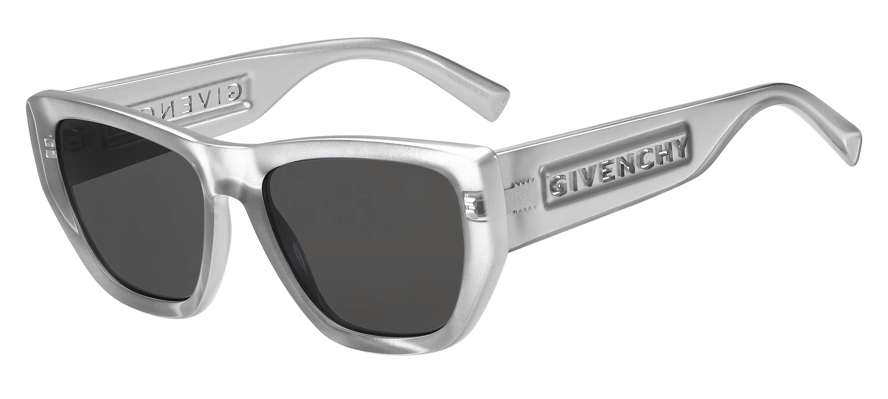 Givenchy GV 7202/S YB7/IR Occhiali da sole Acetato Argento Grigio Cat Eye - immagine 1
