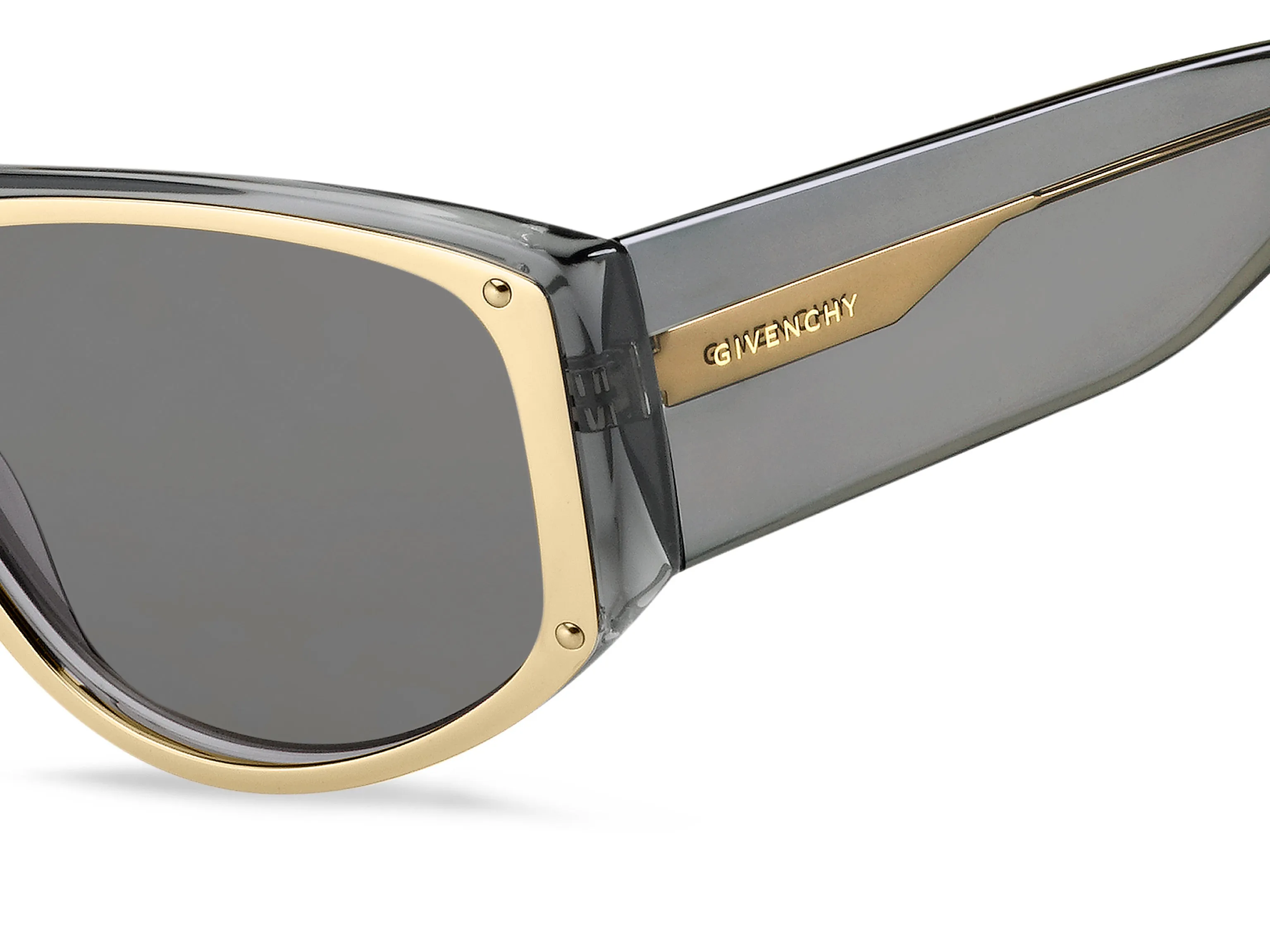 Givenchy GV 7177/S KB7/IR Occhiali da sole Acetato Grigio Grigio Squadrata - immagine 3
