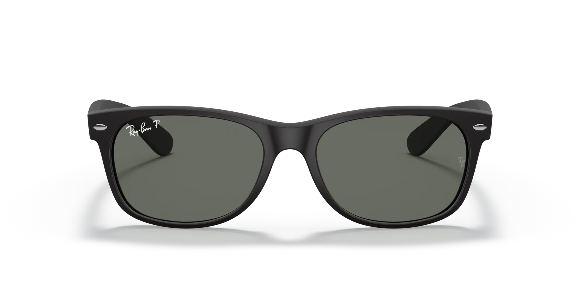 Ray - Ban RB2132 NEW WAYFARER 622/58 Occhiali da sole Nylon Nero Verde Squadrata Polarizzata - immagine 3