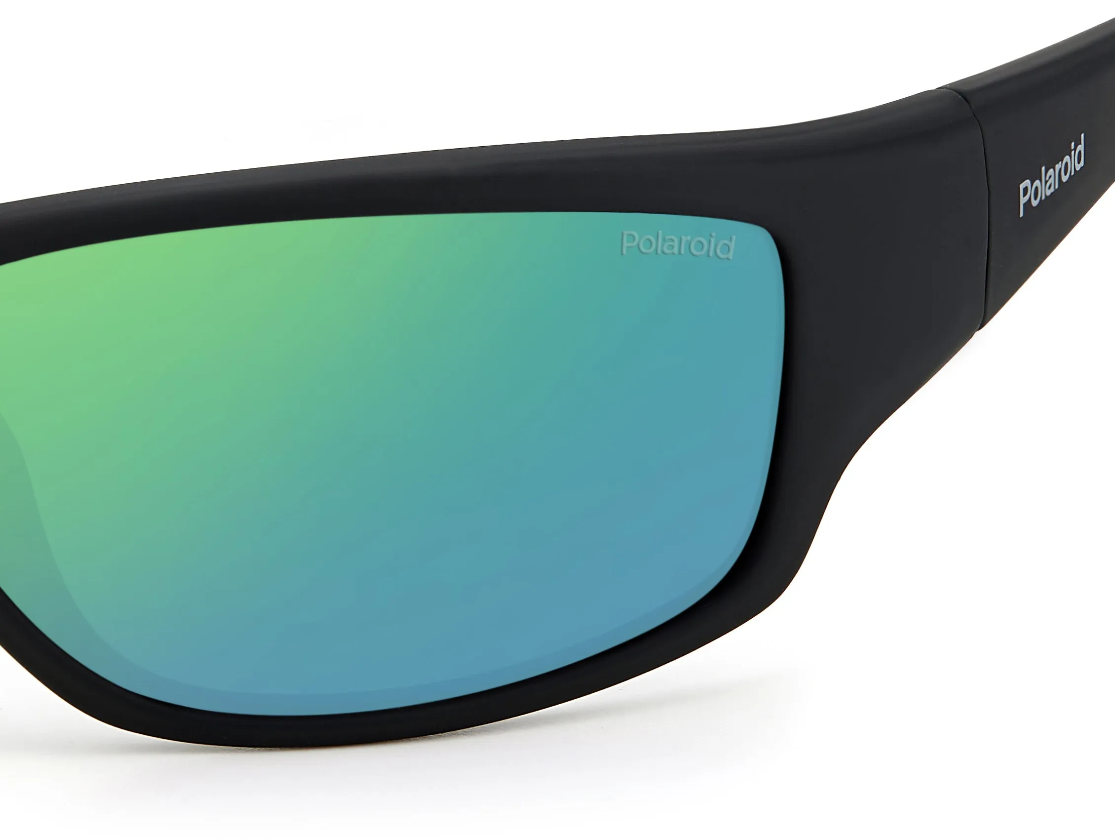 Polaroid PLD 7005/S 3OL/5Z Occhiali da sole Plastica Nero Verde Squadrata Specchiato - immagine 4