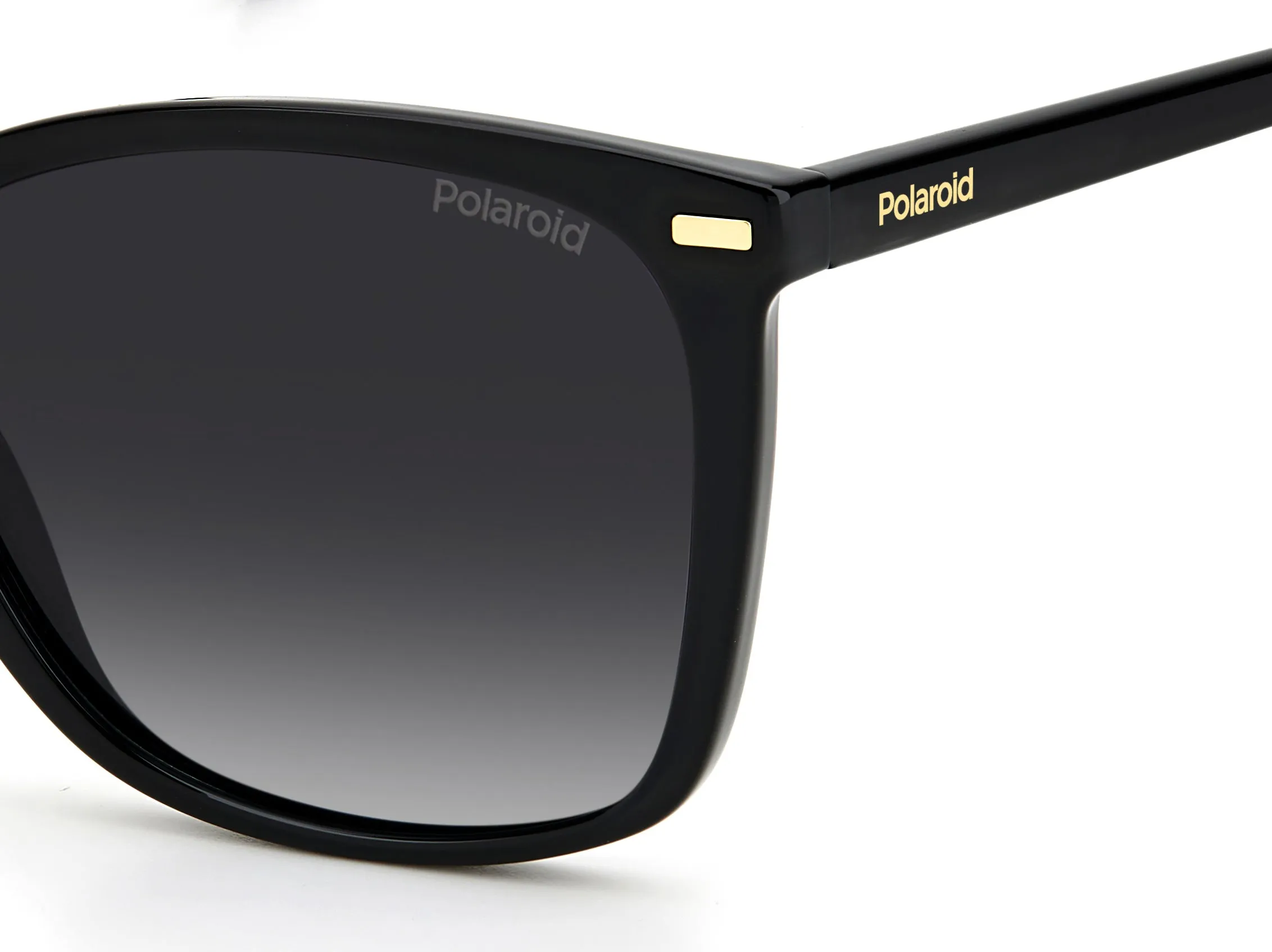 Polaroid PLD 4108/S 807/WJ Occhiali da sole Eco-poliammide Nero Grigio Squadrata Polarizzata Sfumato - immagine 4