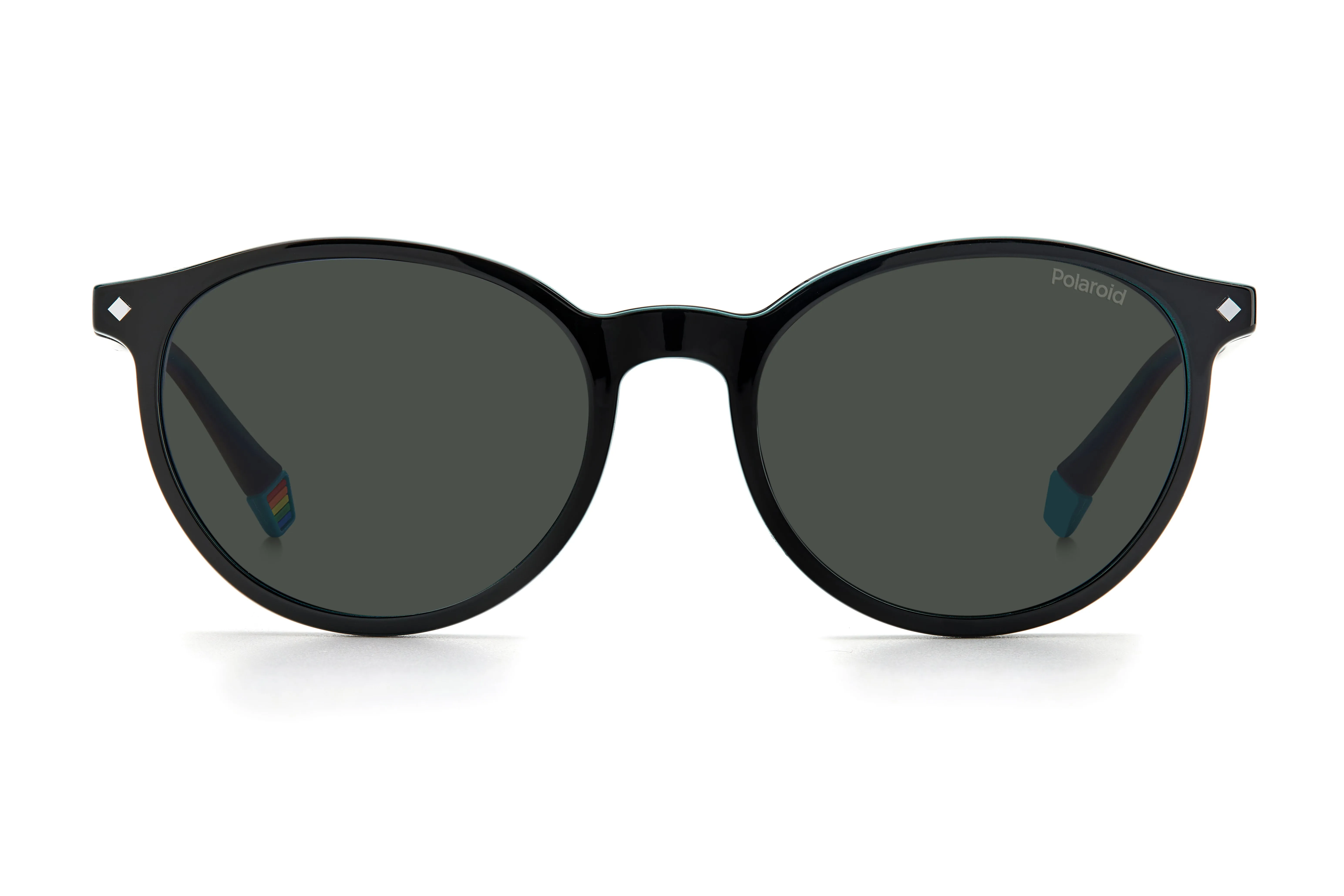 Polaroid PLD 6137/CS 807/M9 Occhiali da sole Plastica Nero Grigio Rotonda Polarizzata - immagine 3
