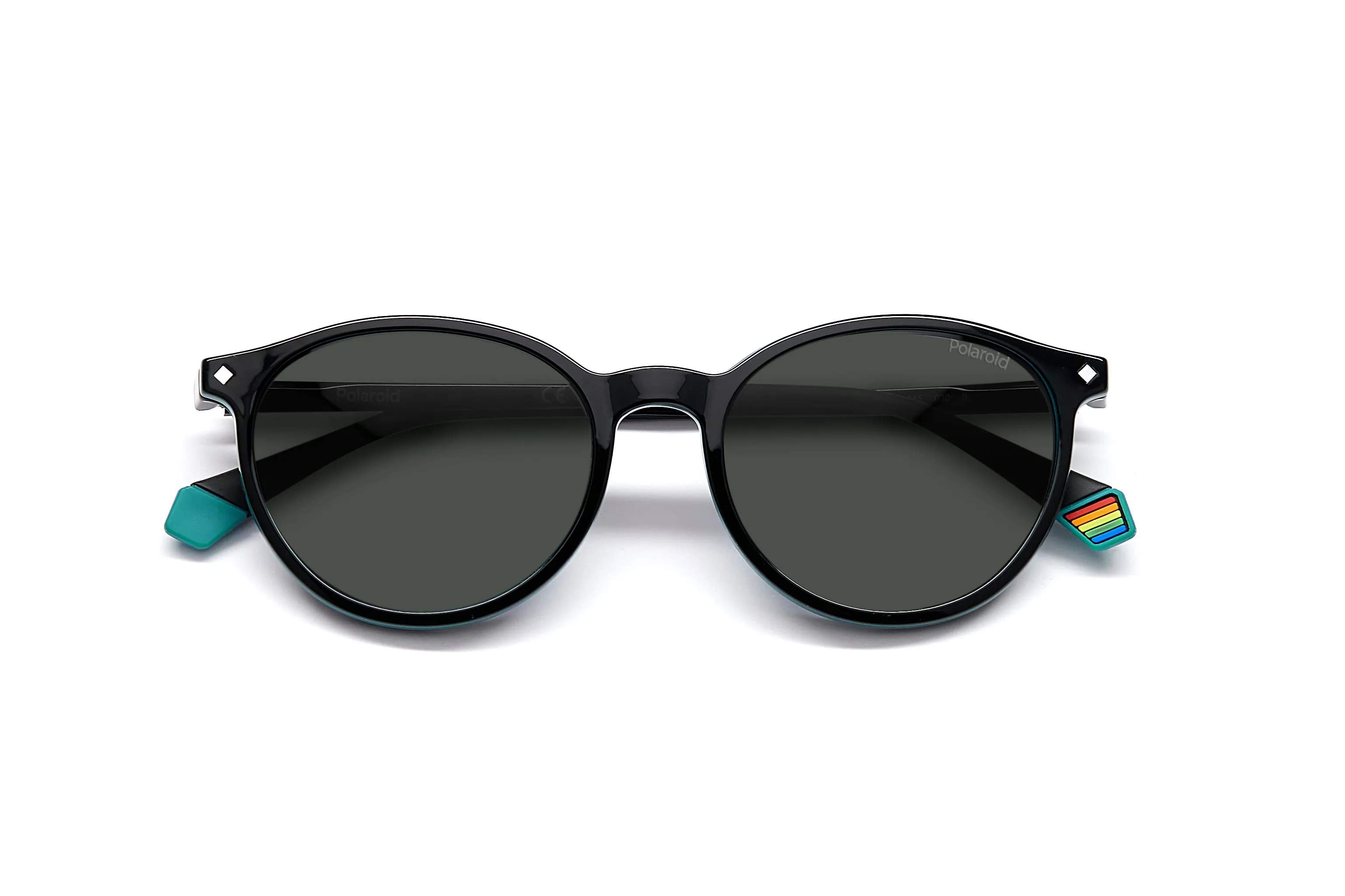 Polaroid PLD 6137/CS 807/M9 Occhiali da sole Plastica Nero Grigio Rotonda Polarizzata - immagine 4