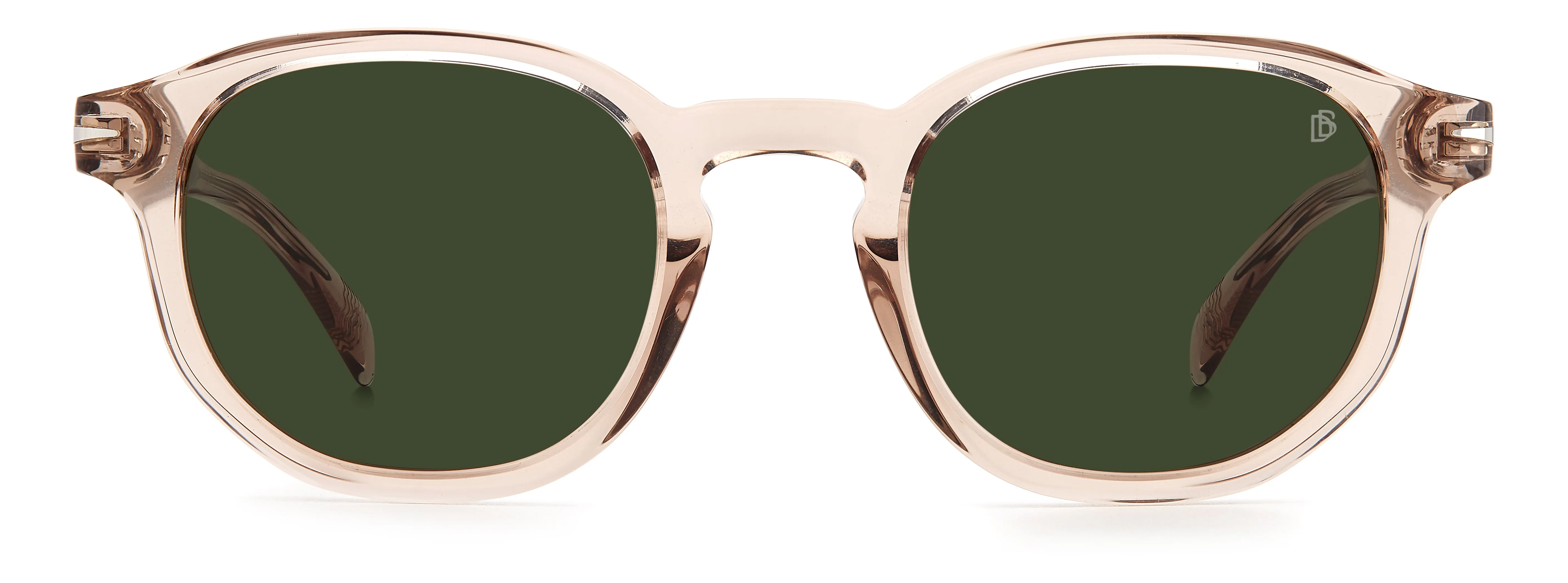 DAVID BECKHAM DB 1007/S 79U/QT Occhiali da sole Acetato Trasparente Verde Rotonda - immagine 2