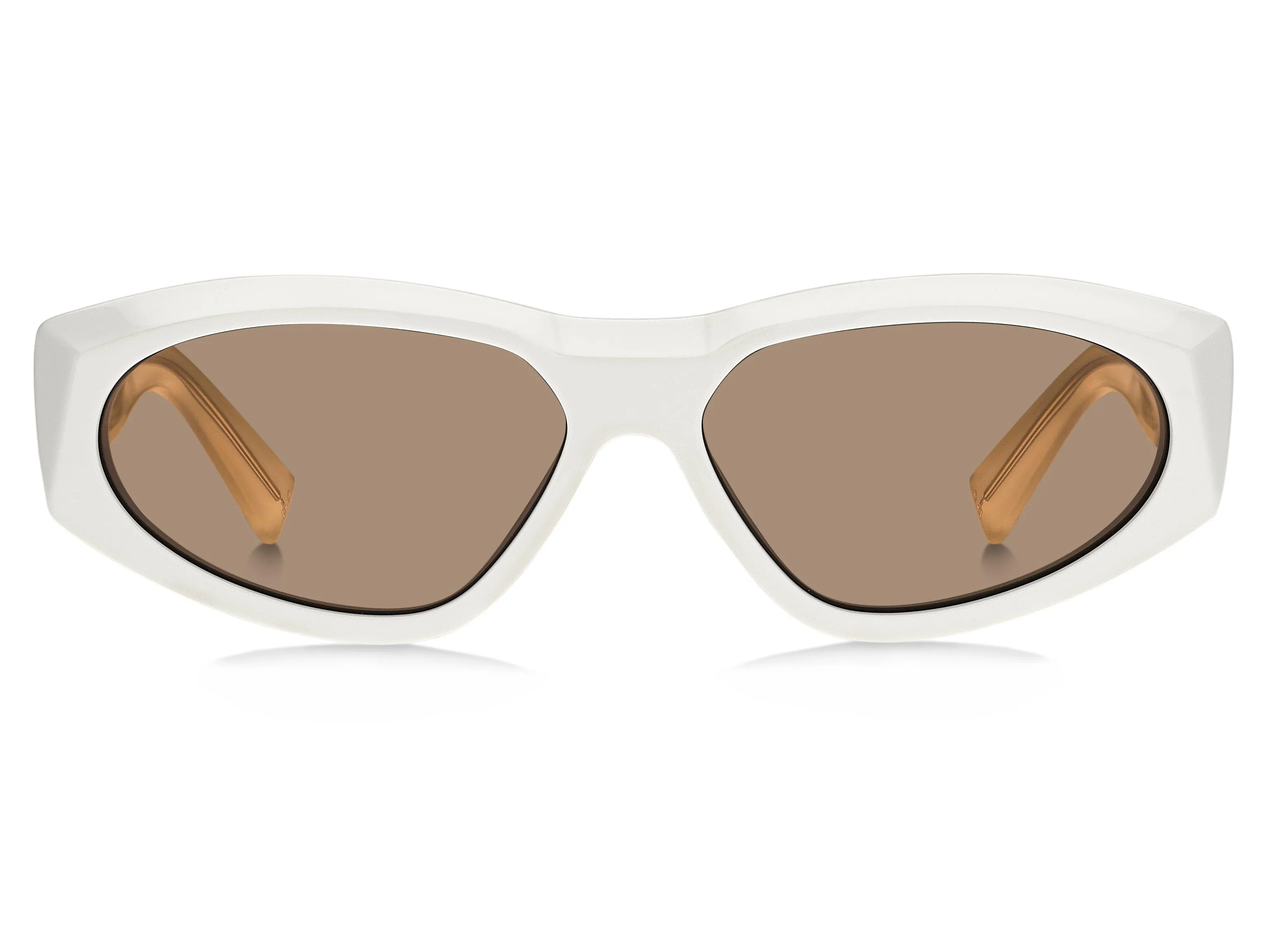 Givenchy GV 7154/G/S VK6/70 Occhiali da sole Acetato Bianco Marrone Rotonda - immagine 3