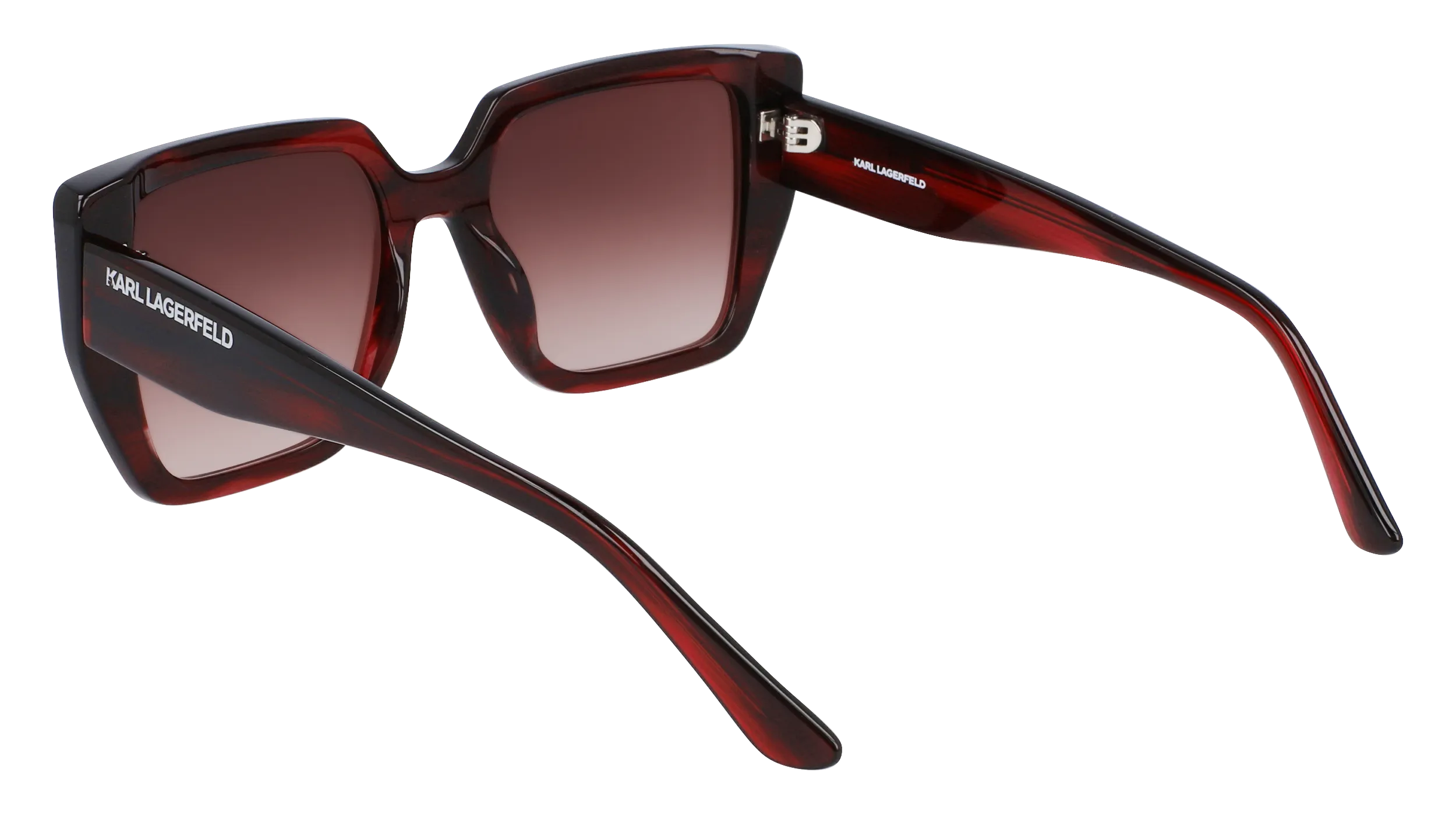 Karl Lagerfeld KL6036S 049 Occhiali da sole Acetato Bordeaux Marrone Squadrata Normale Fotocromatiche - immagine 4